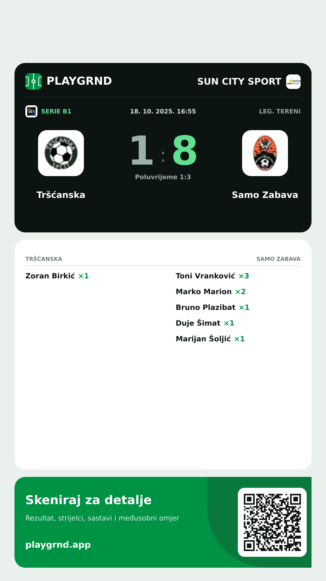 Story slika: Tršćanska 1:8 Samo Zabava