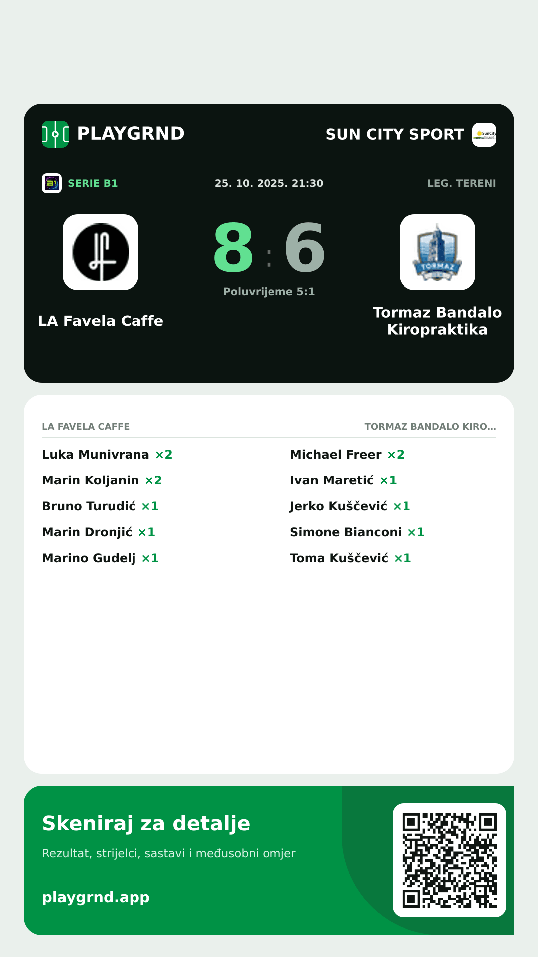 Story image: LA Favela Caffe 8:6 Tormaz Bandalo Kiropraktika