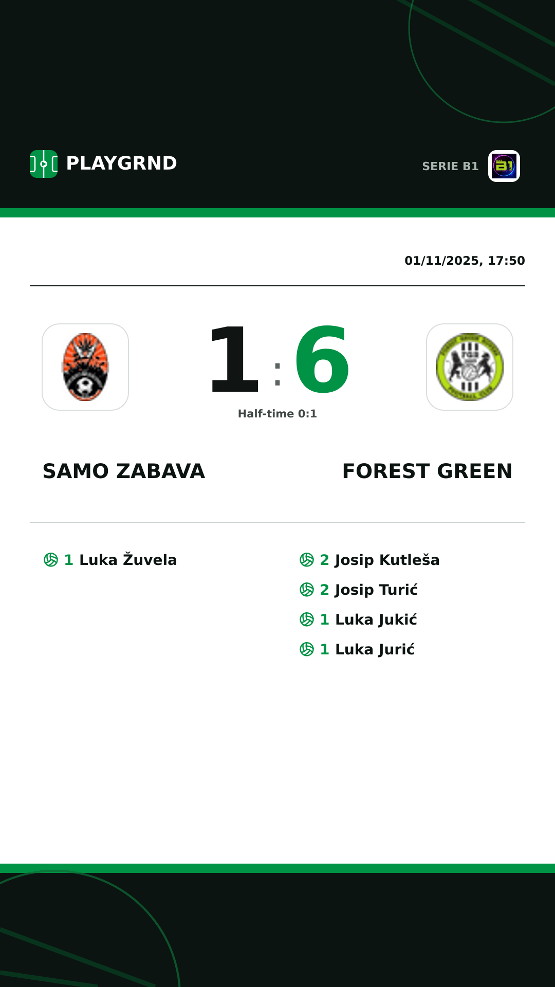 Instagram artwork: Samo Zabava 1:6 Forest Green