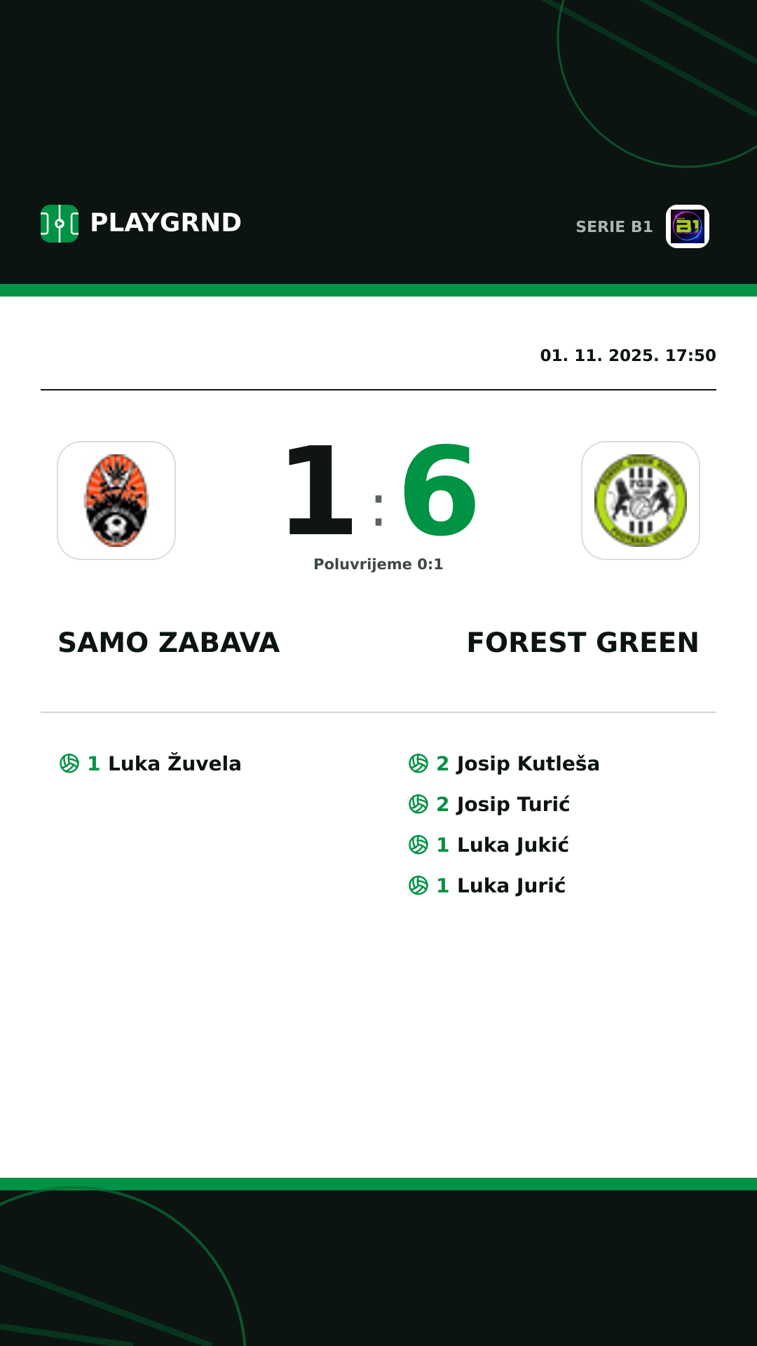 Instagram slika: Samo Zabava 1:6 Forest Green