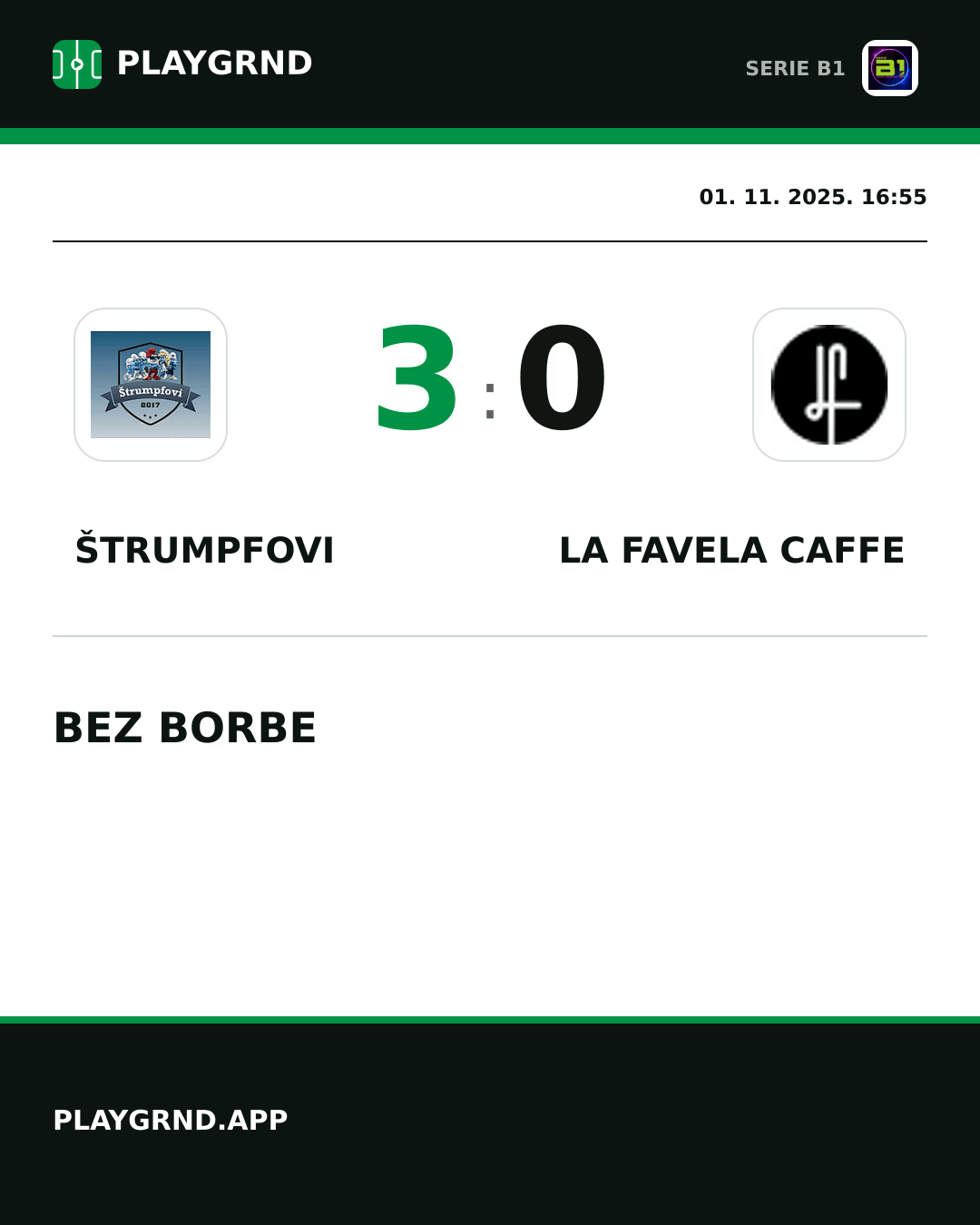 Instagram slika: Štrumpfovi 3:0 LA Favela Caffe