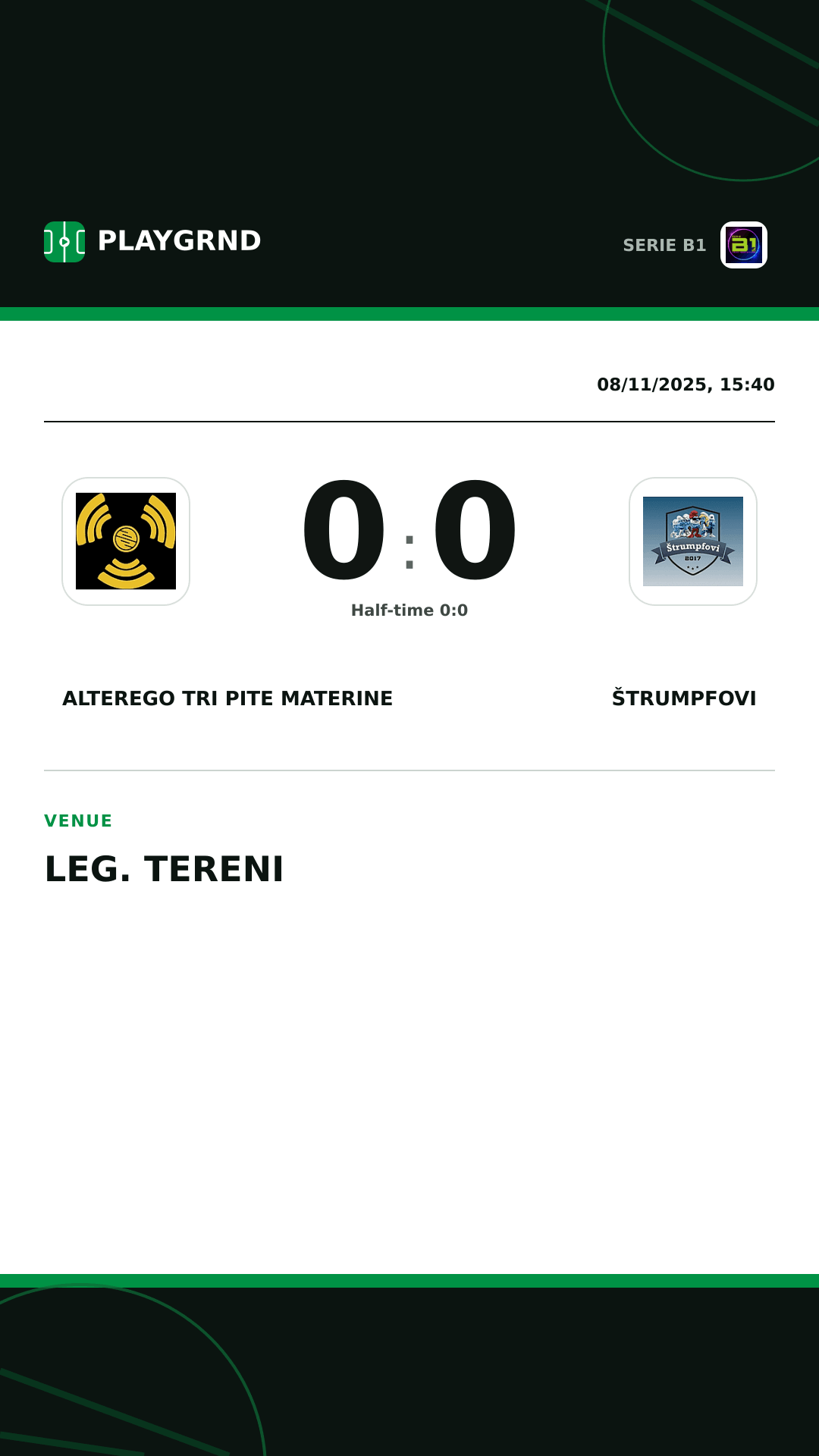 Instagram artwork: CB Piccadilly Tri Pite Materine 0:0 Štrumpfovi