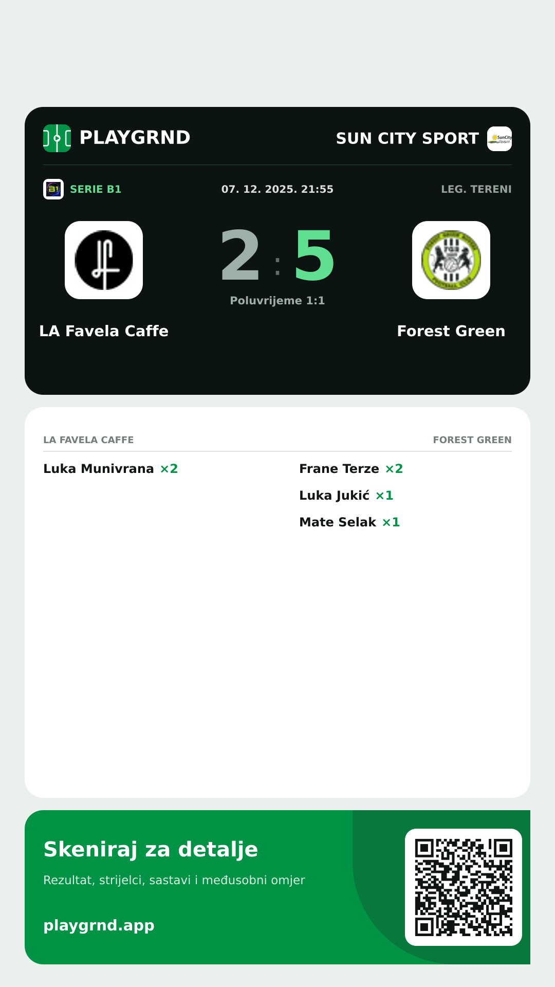 Story image: LA Favela Caffe 2:5 Forest Green