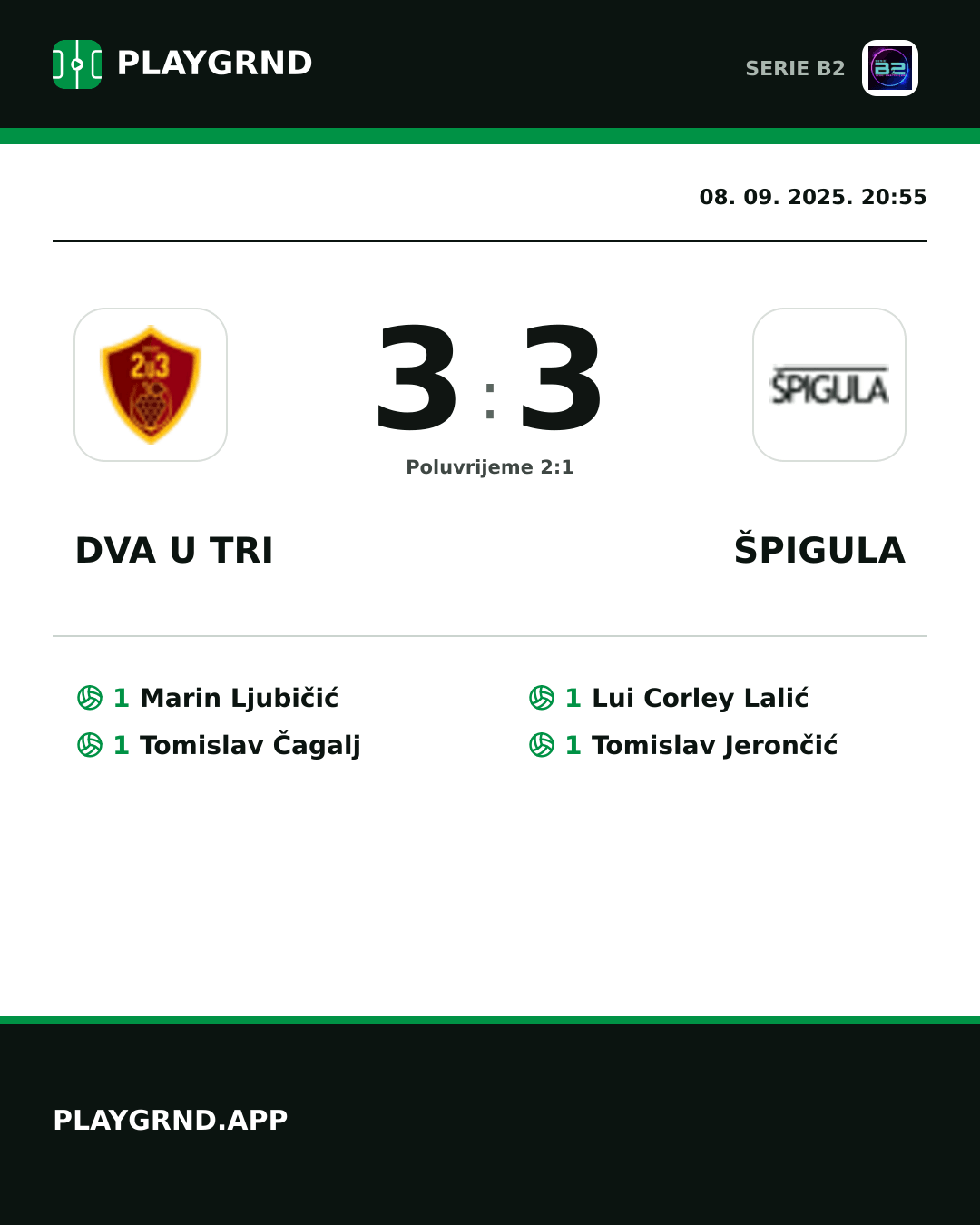 Instagram slika: Dva U Tri 3:3 Špigula