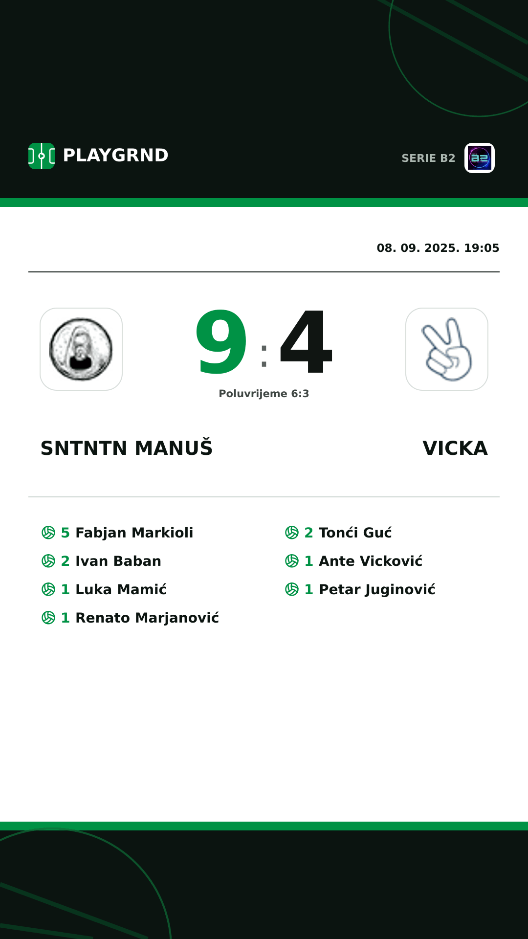 Instagram slika: Sntntn Manuš 9:4 Vicka