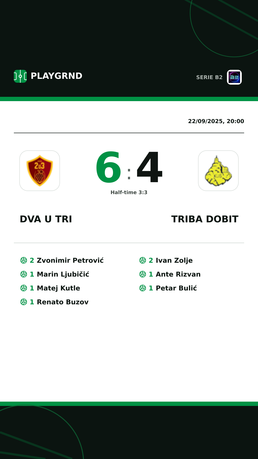 Instagram artwork: Dva U Tri 6:4 Triba Dobit