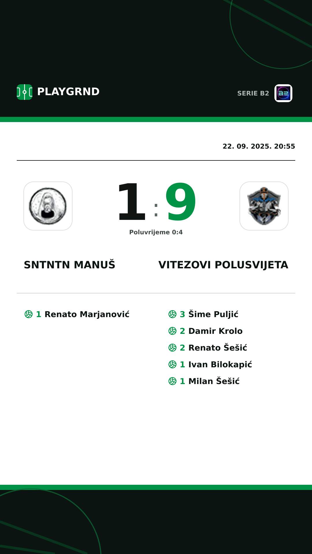 Instagram slika: Sntntn Manuš 1:9 Vitezovi Polusvijeta
