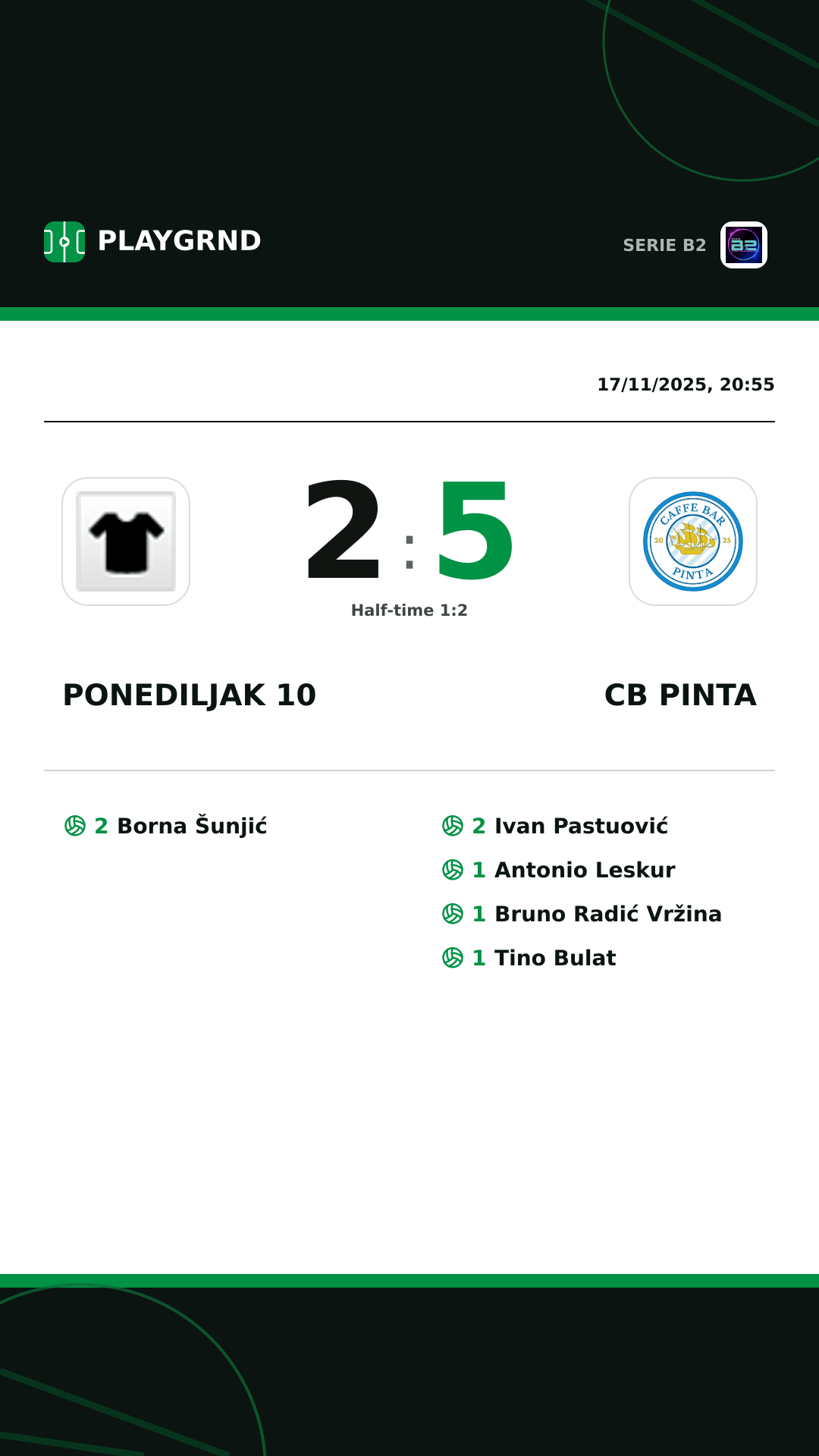 Instagram artwork: Ponediljak 10 2:5 CB Pinta