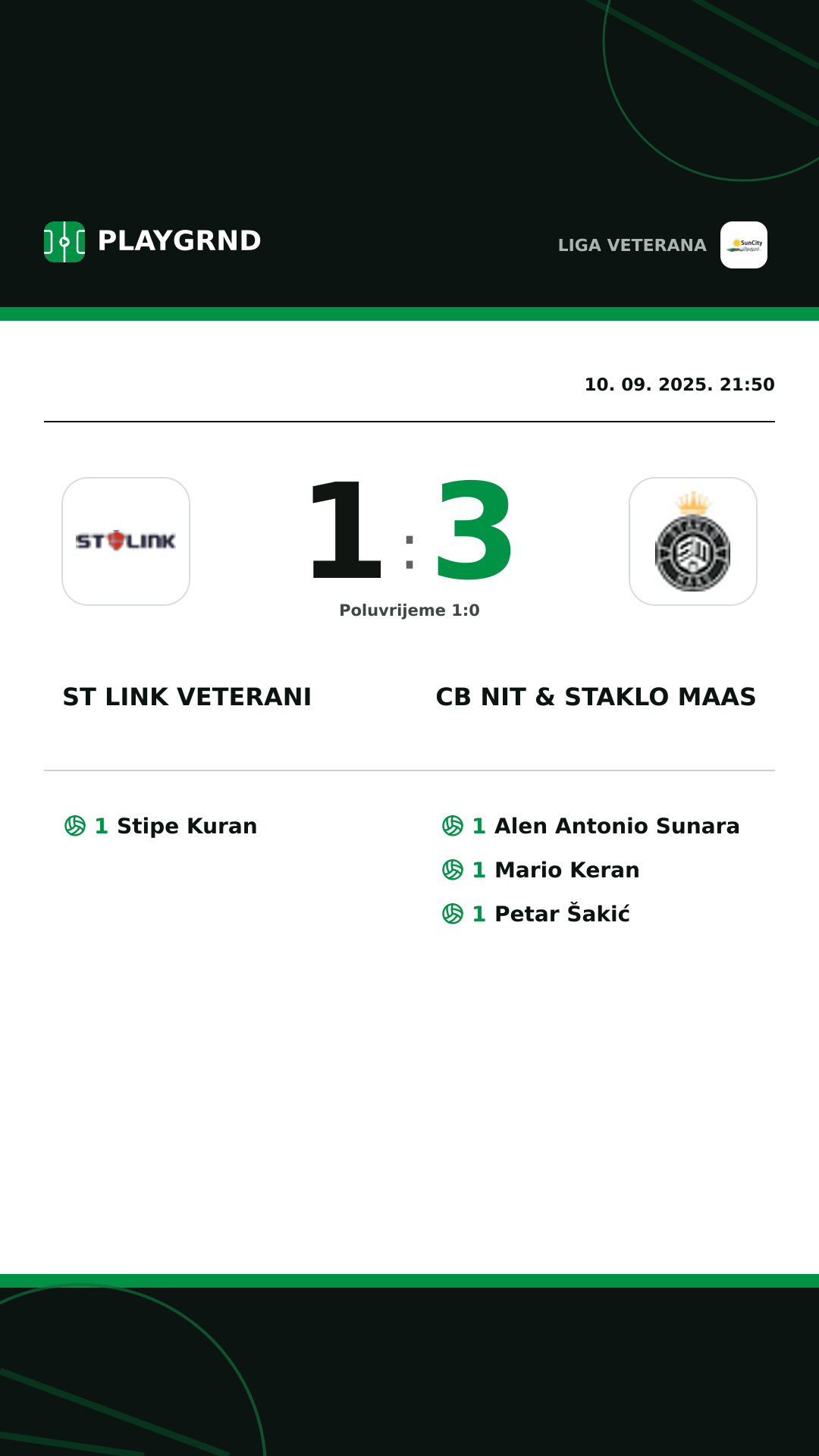 Instagram slika: ST Link Veterani 1:3 CB Nit & Staklo Maas