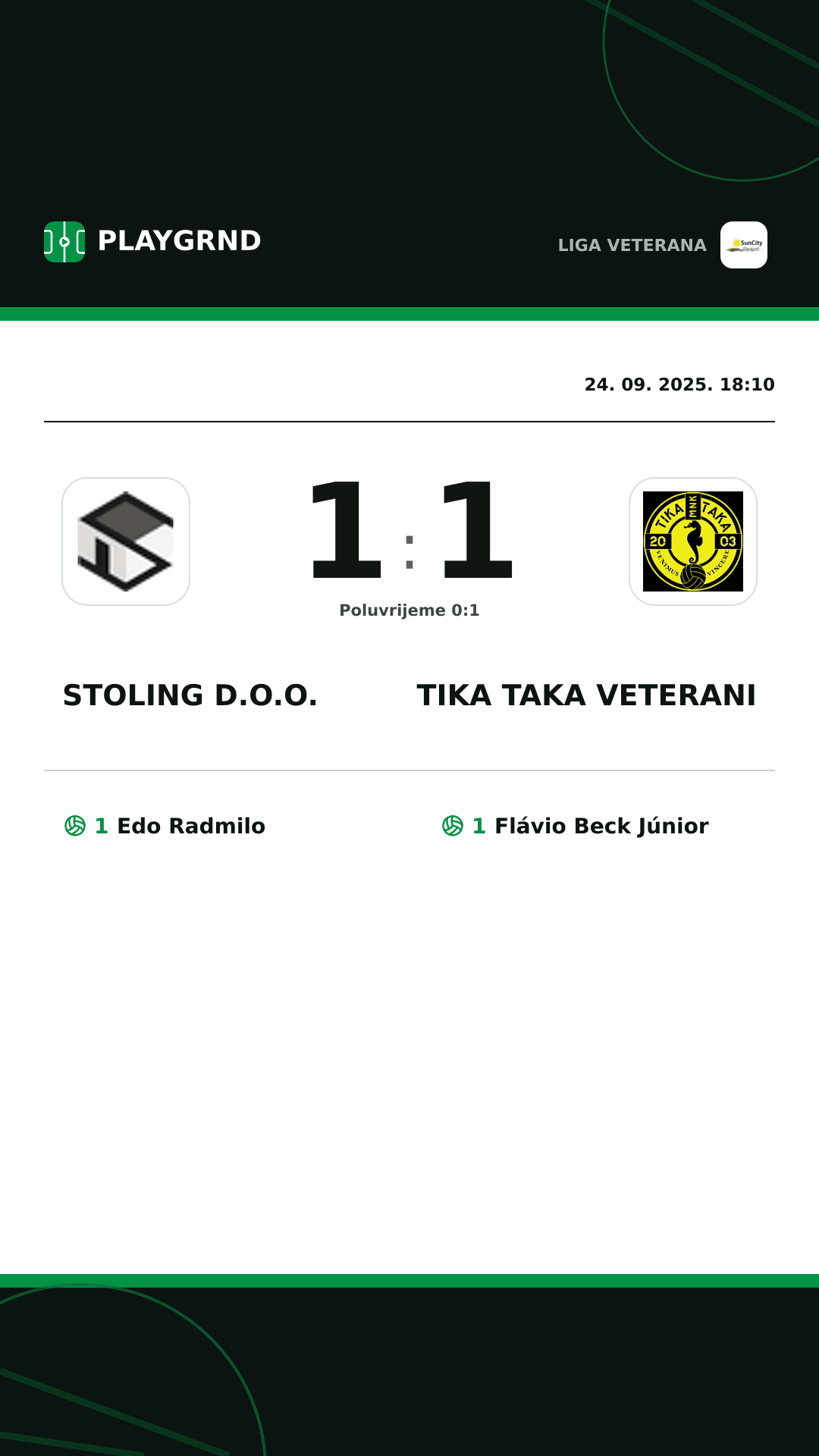 Instagram slika: Stoling D.O.O. 1:1 Tika Taka Veterani