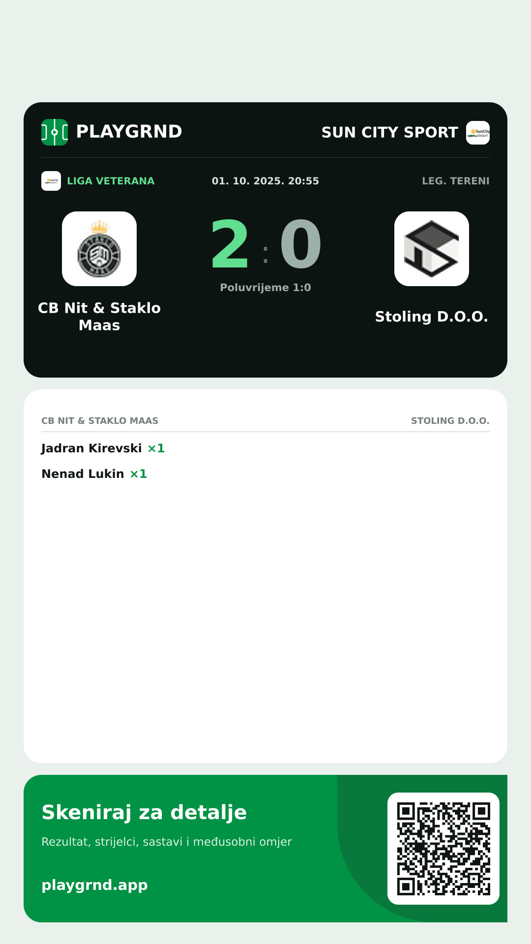 Story slika: CB Nit & Staklo Maas 2:0 Stoling D.O.O.
