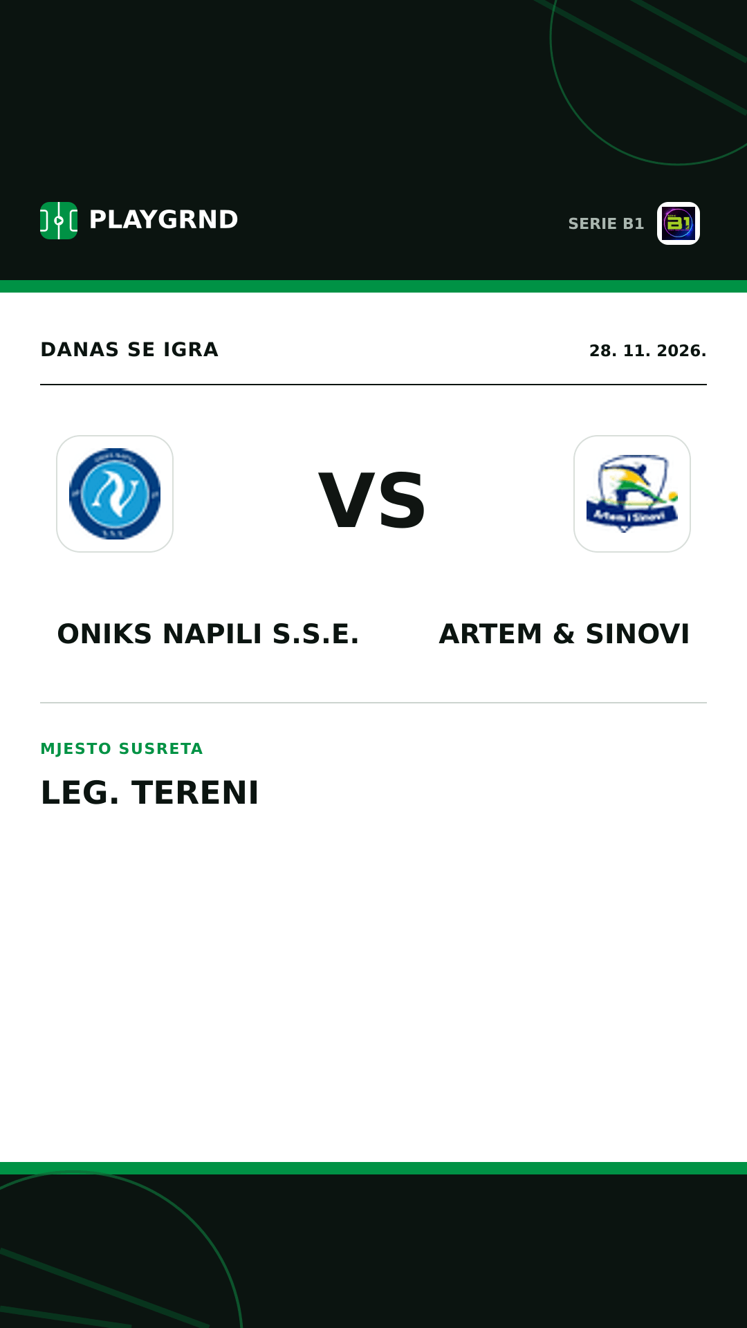 Instagram slika: Oniks Napili S.S.E. vs Artem & Sinovi