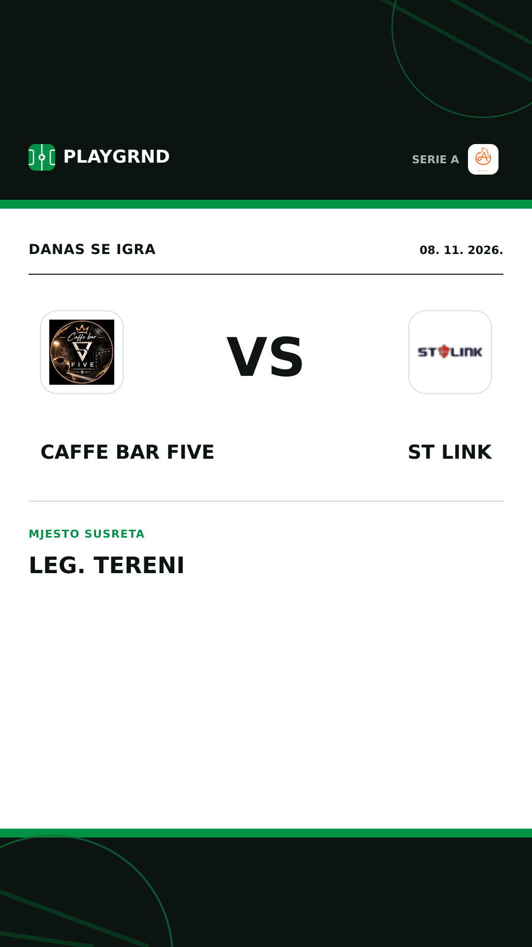 Instagram slika: Caffe Bar Five vs ST Link