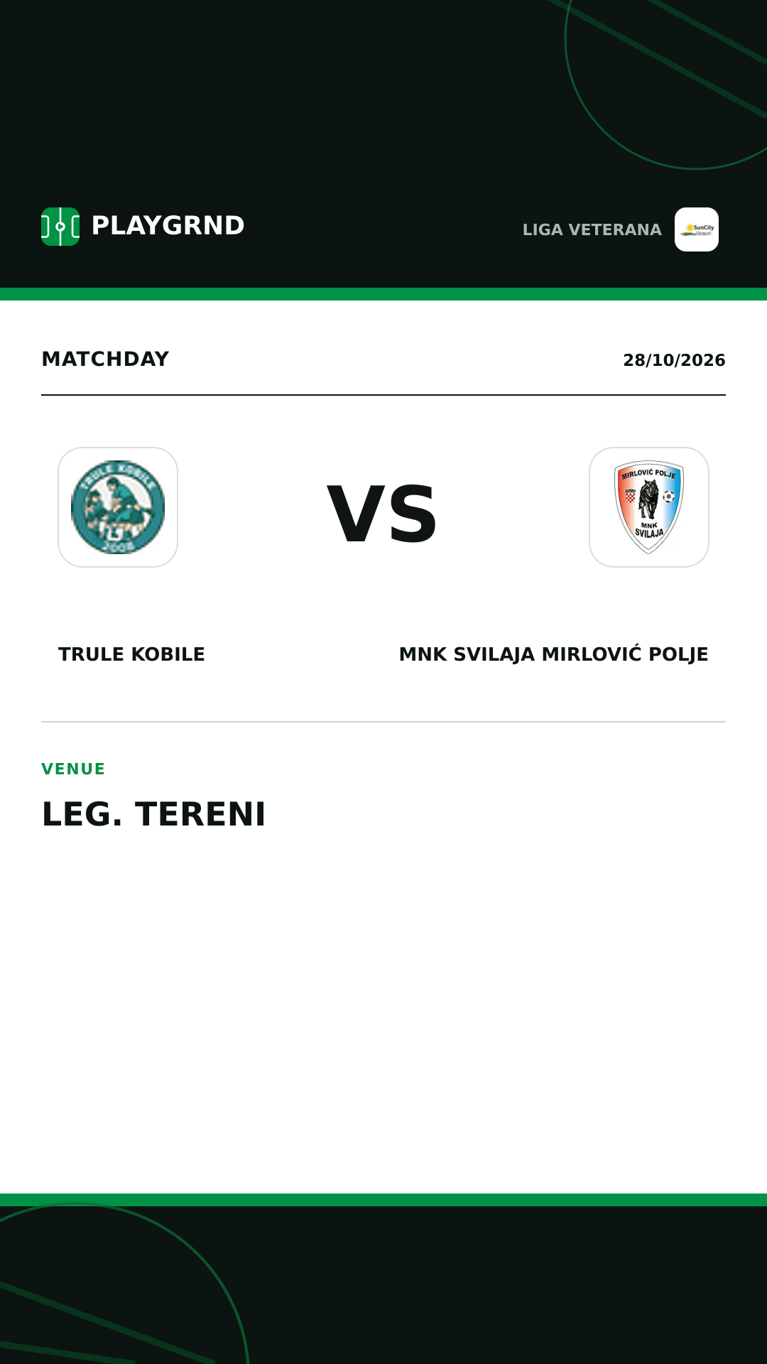 Instagram artwork: Trule Kobile vs MNK Svilaja Mirlović Polje