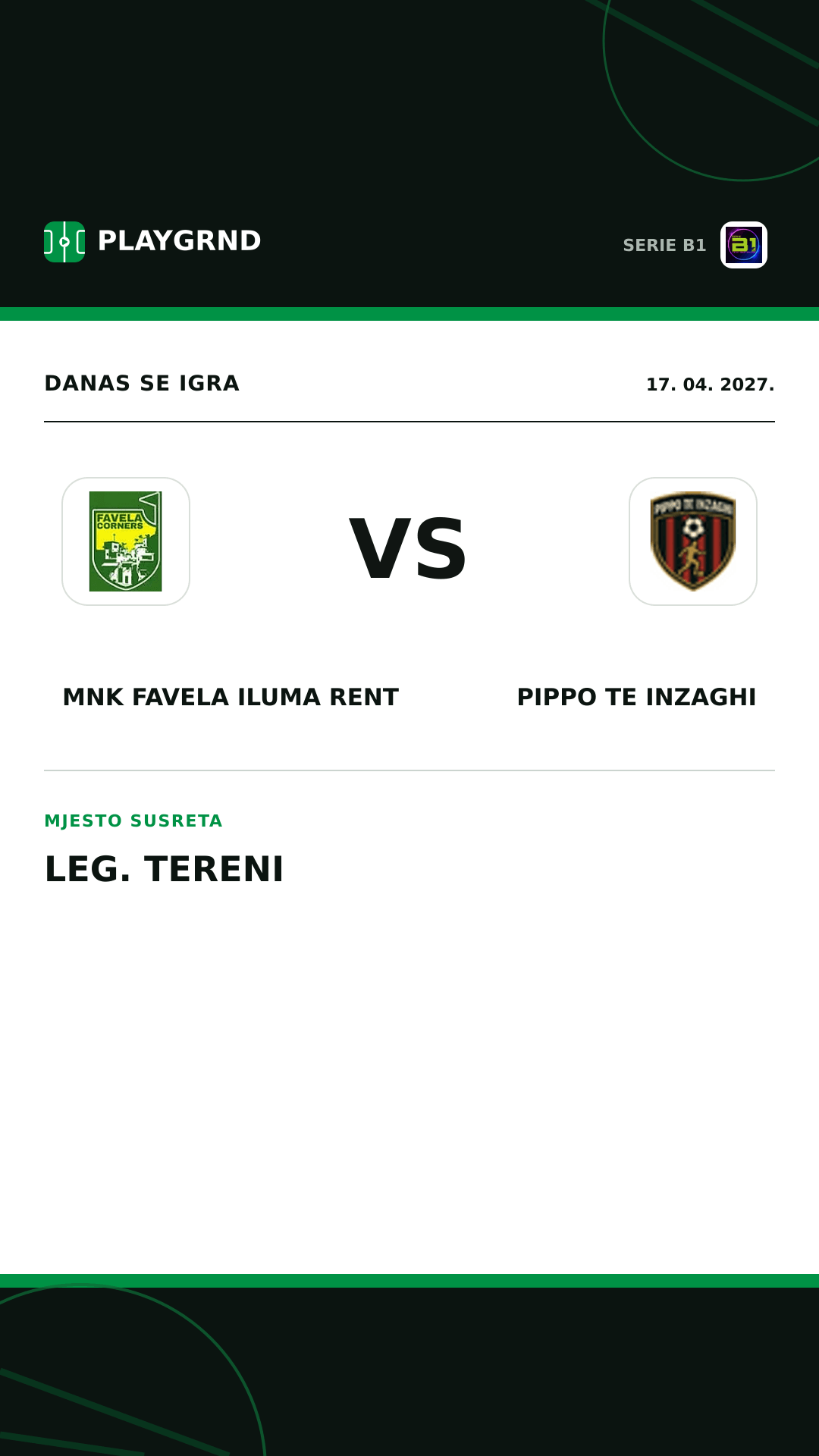 Instagram slika: MNK Favela Iluma Rent vs Pippo TE Inzaghi