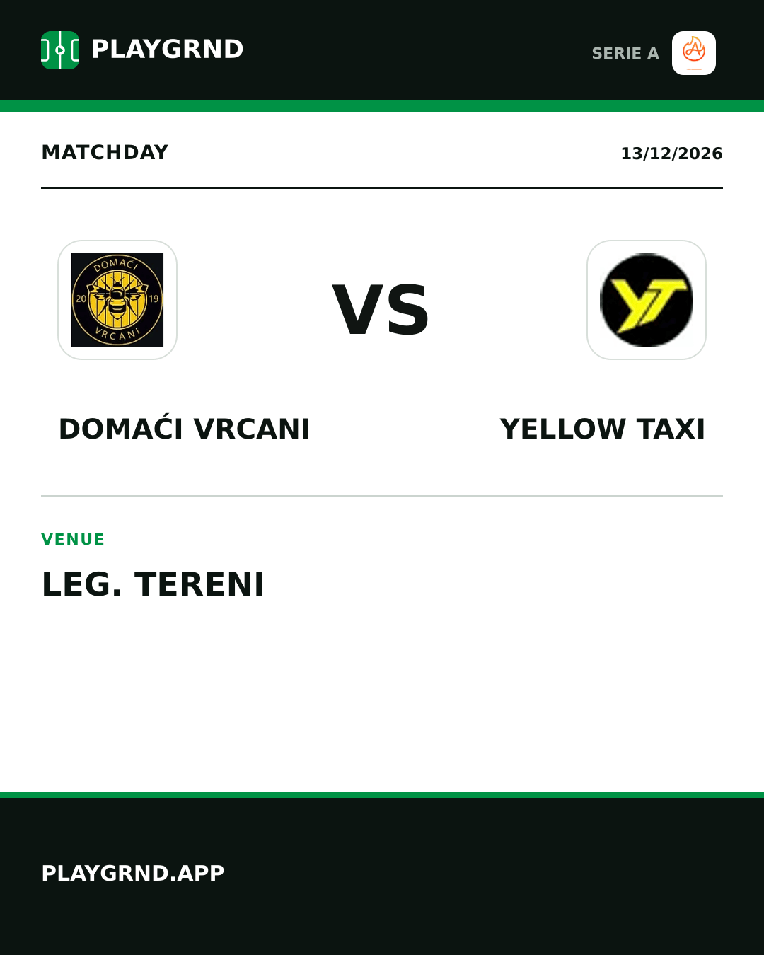Instagram artwork: Domaći Vrcani vs Yellow Taxi