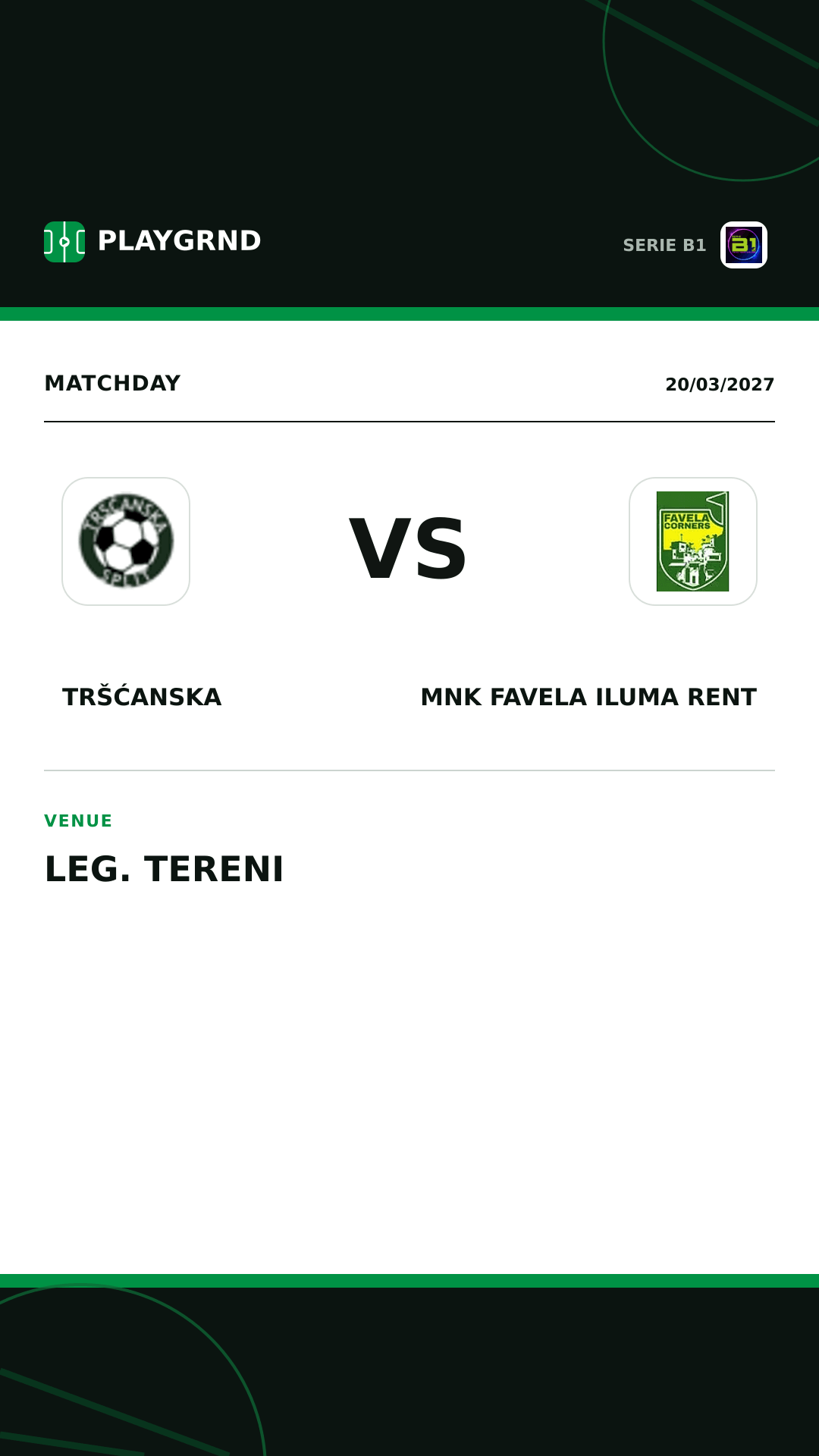 Instagram artwork: Tršćanska vs MNK Favela Iluma Rent