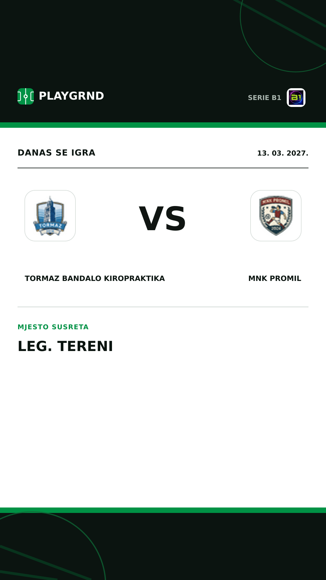 Instagram slika: Tormaz Bandalo Kiropraktika vs Mnk Promil