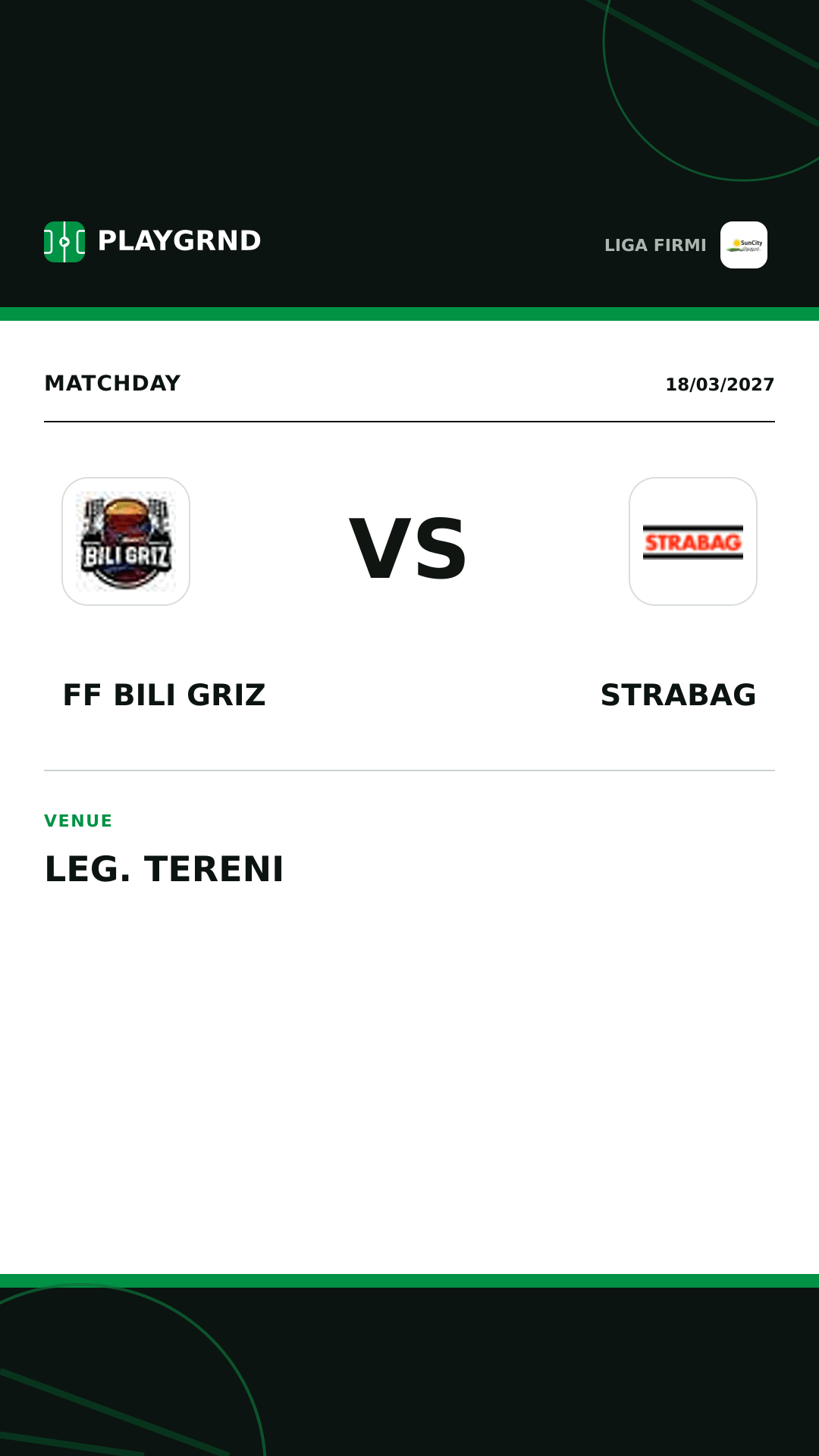 Instagram artwork: FF Bili Griz vs Strabag