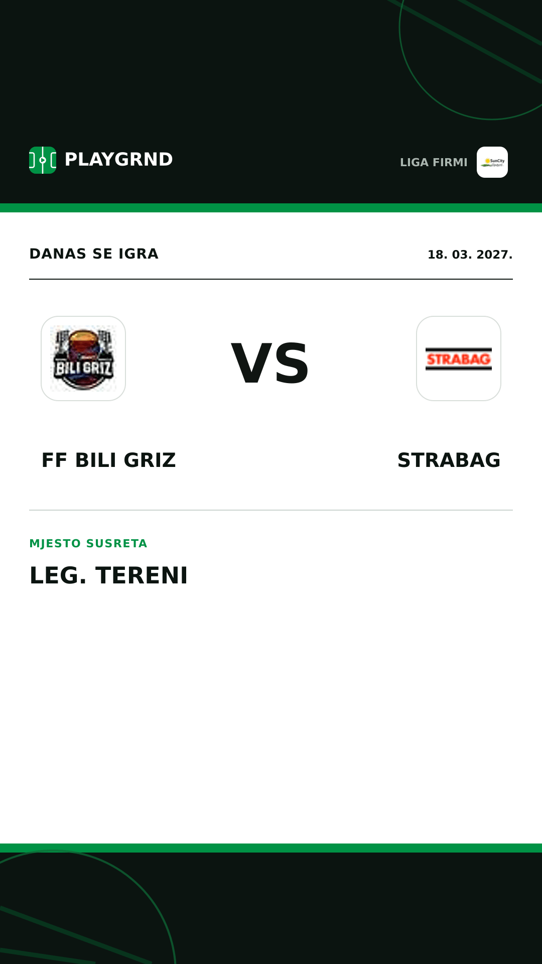 Instagram slika: FF Bili Griz vs Strabag