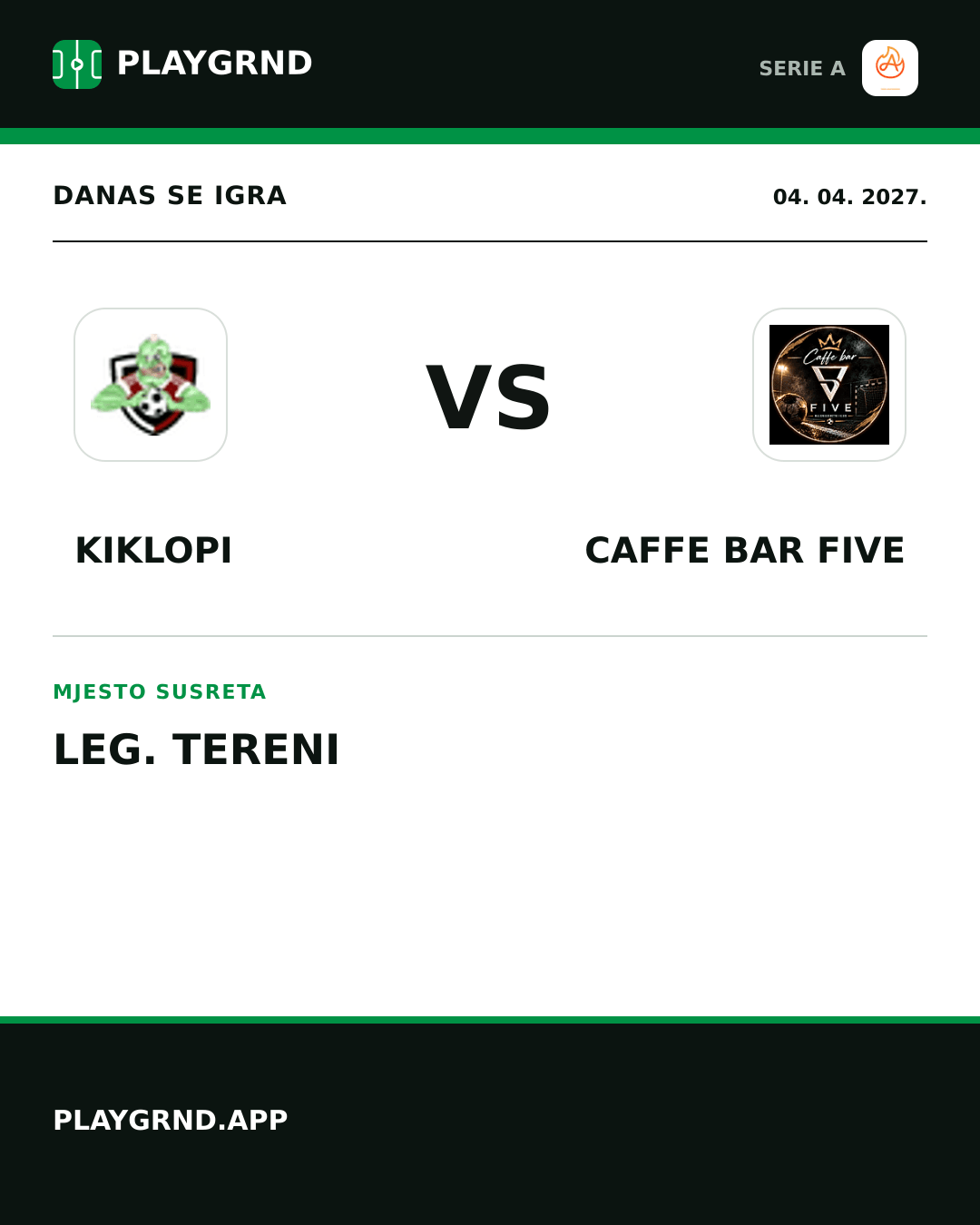 Instagram slika: Kiklopi vs Caffe Bar Five