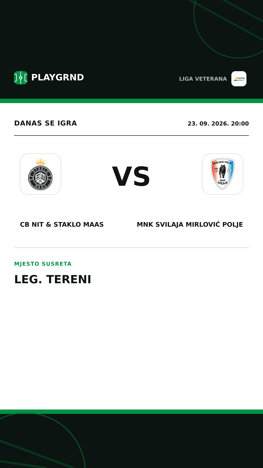 Instagram slika: CB Nit & Staklo Maas vs MNK Svilaja Mirlović Polje
