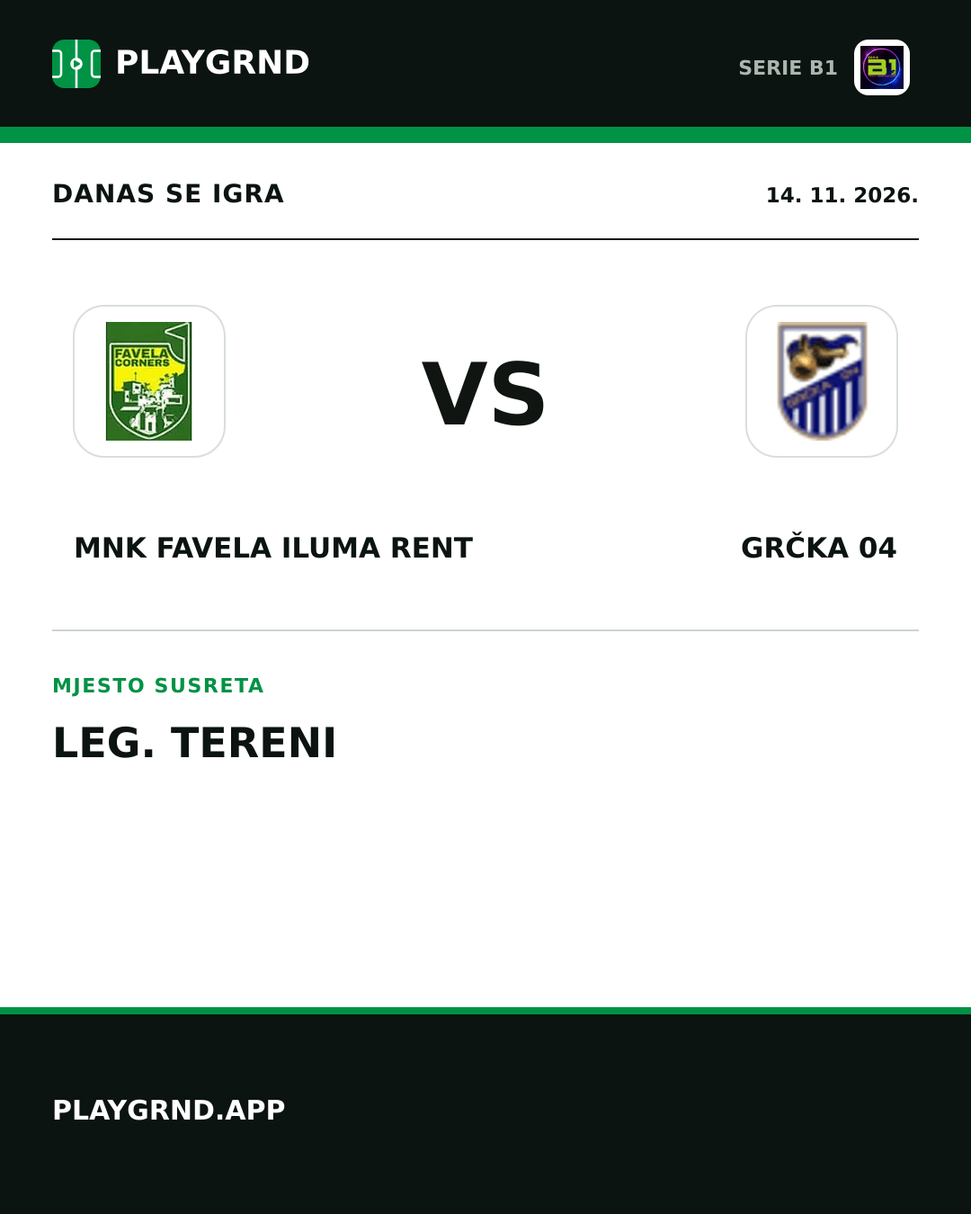 Instagram slika: MNK Favela Iluma Rent vs Grčka 04