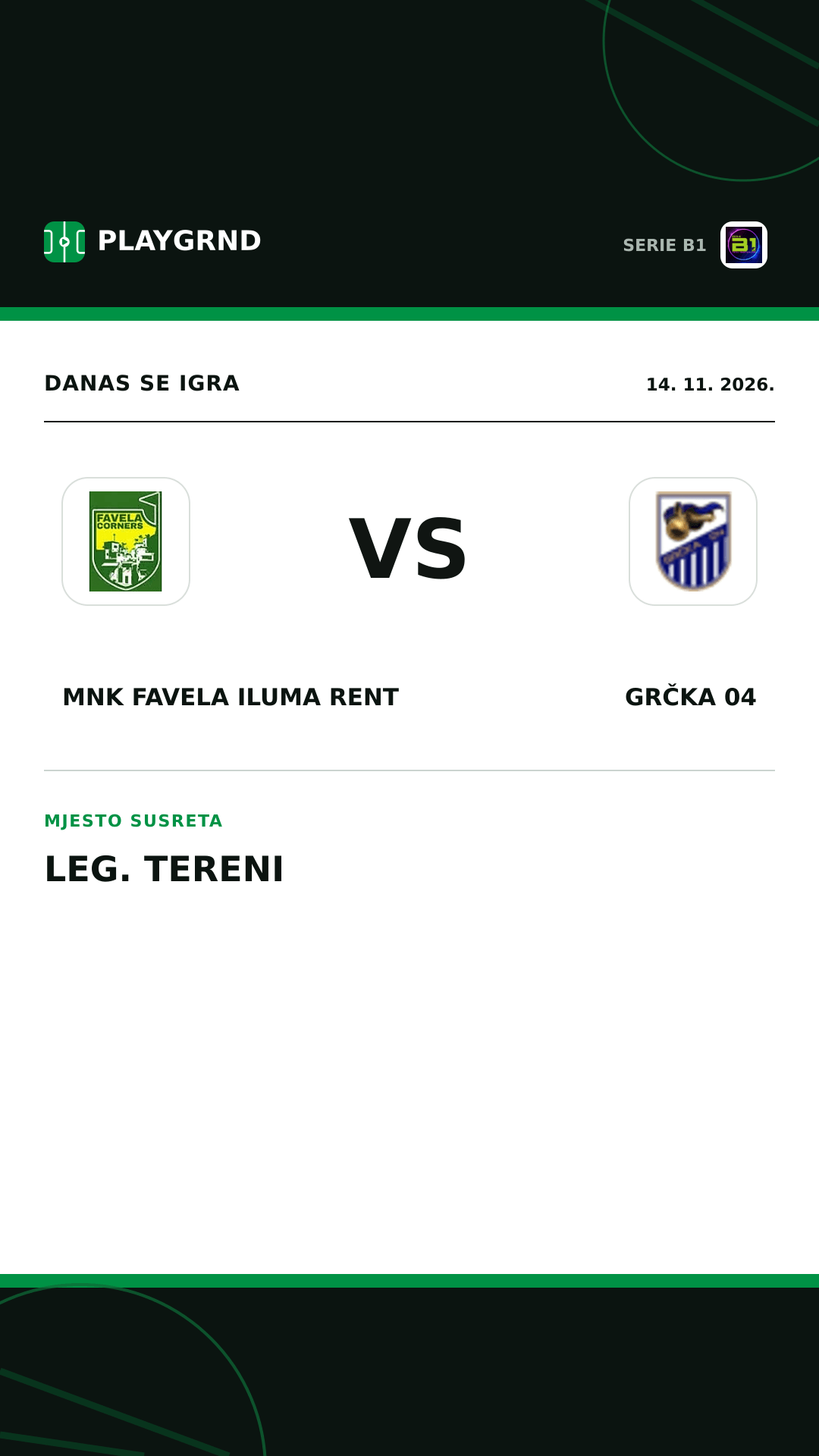 Instagram slika: MNK Favela Iluma Rent vs Grčka 04