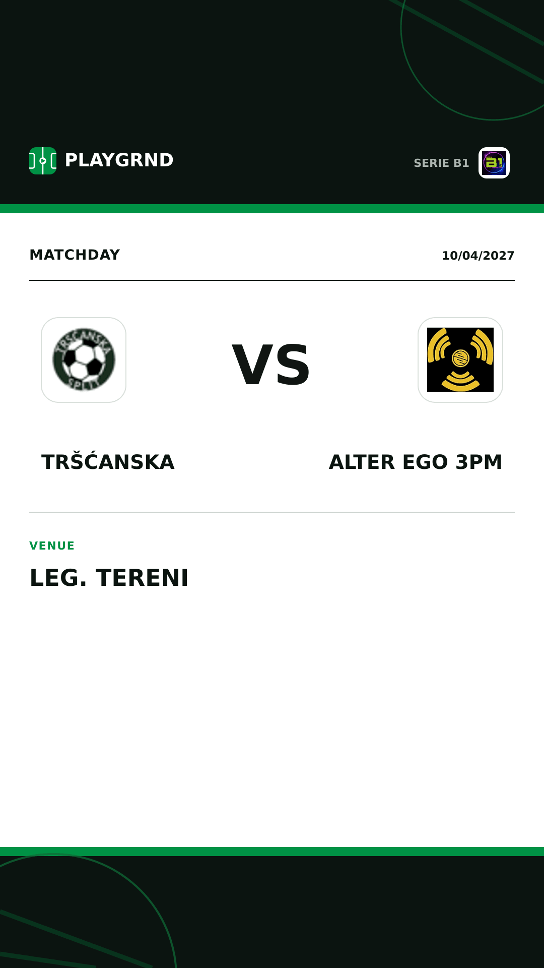 Instagram artwork: Tršćanska vs Alter Ego 3PM