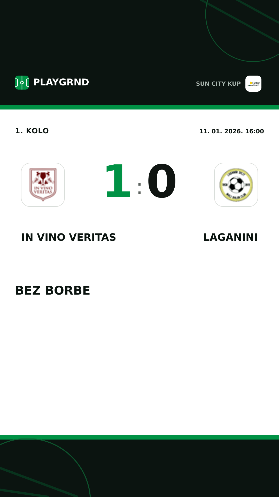 Instagram slika: IN Vino Veritas 1:0 Laganini