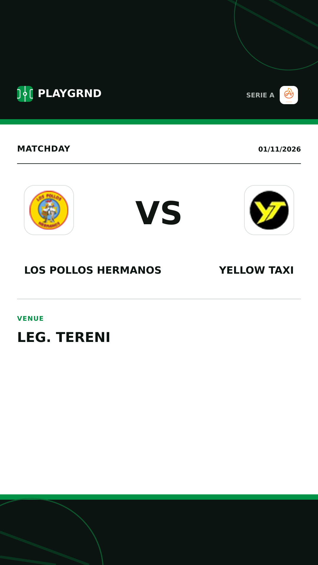 Instagram artwork: Los Pollos Hermanos vs Yellow Taxi