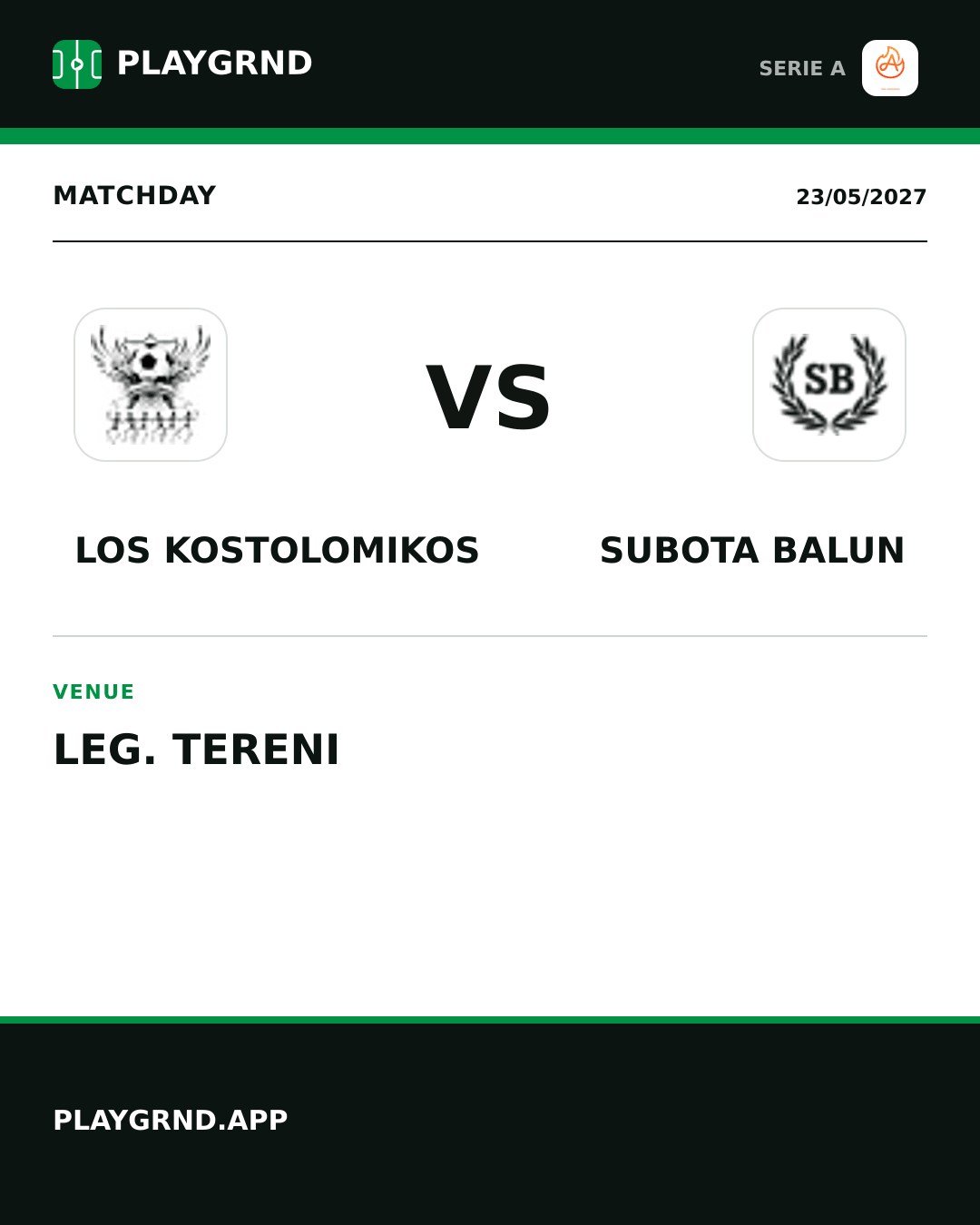 Instagram artwork: Los Kostolomikos vs Subota Balun