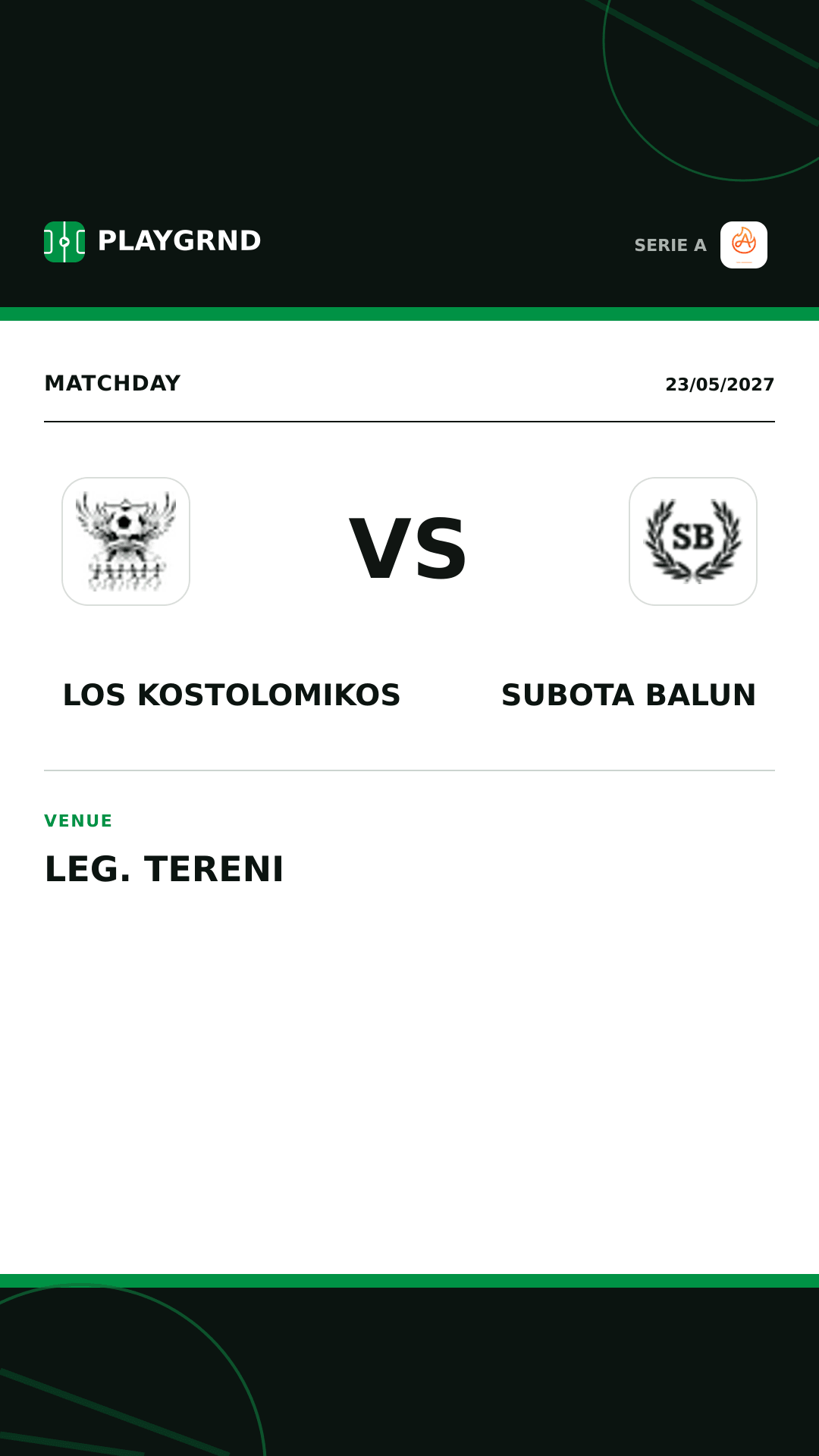 Instagram artwork: Los Kostolomikos vs Subota Balun