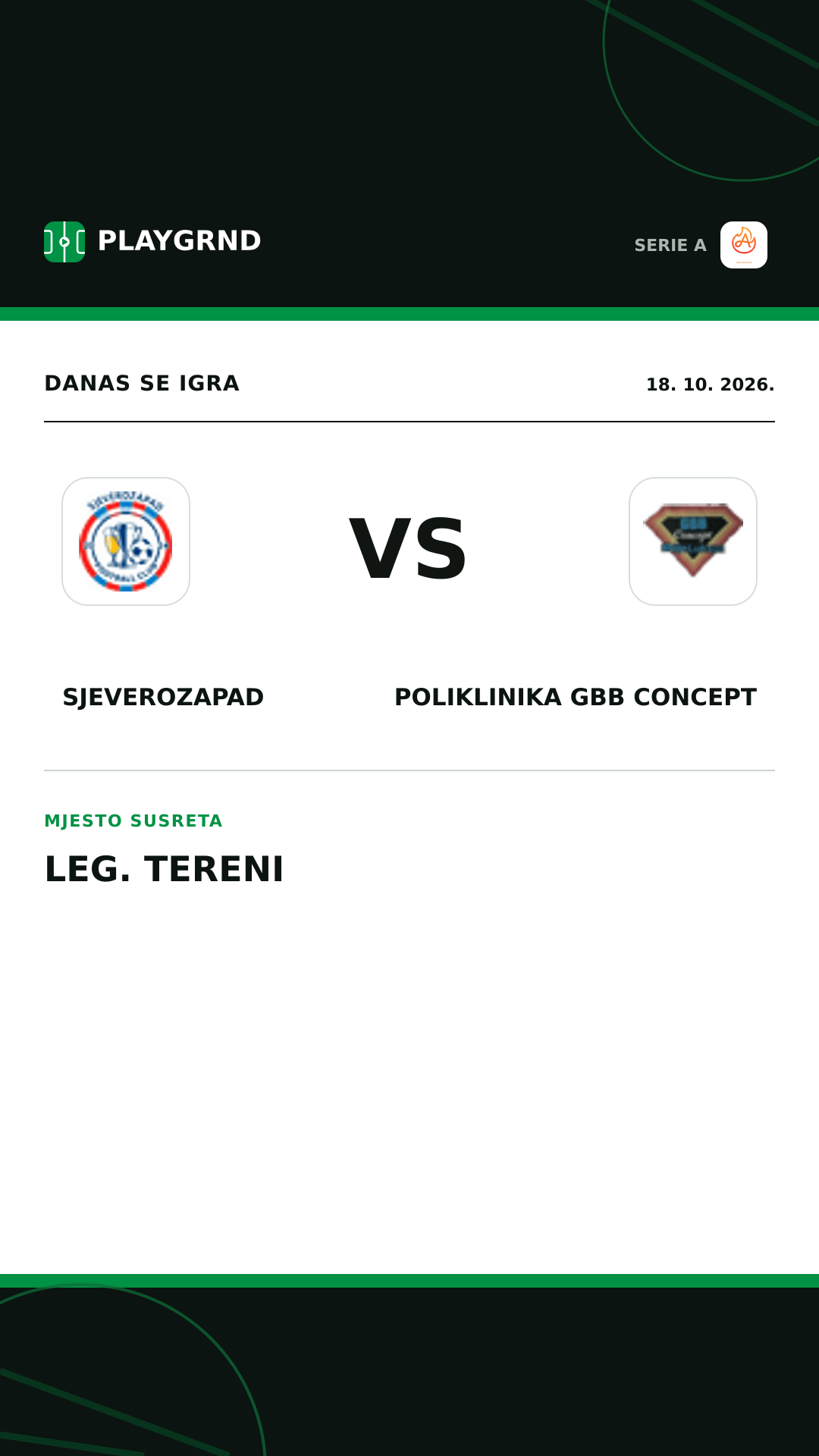 Instagram slika: Sjeverozapad vs Poliklinika Gbb Concept