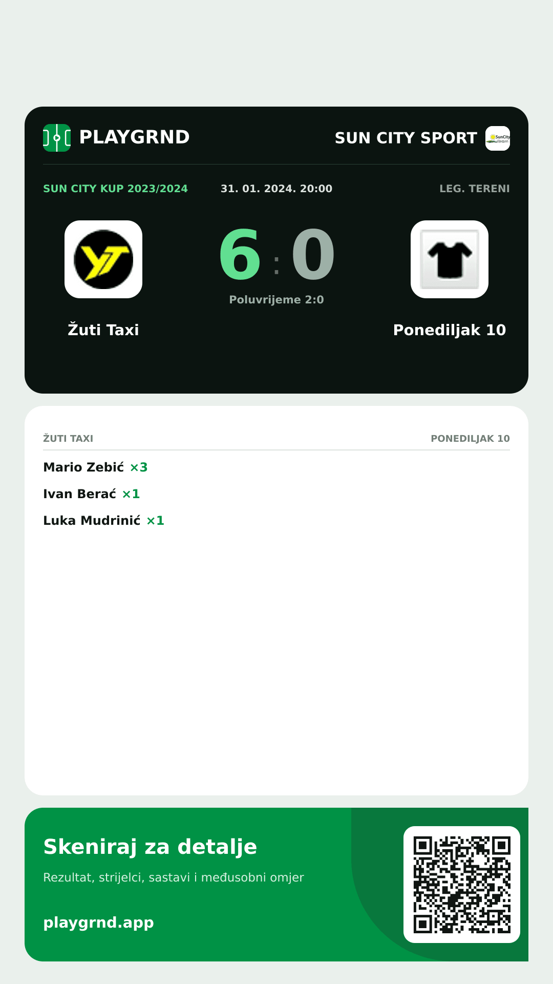 Story image: Žuti Taxi 6:0 Ponediljak 10