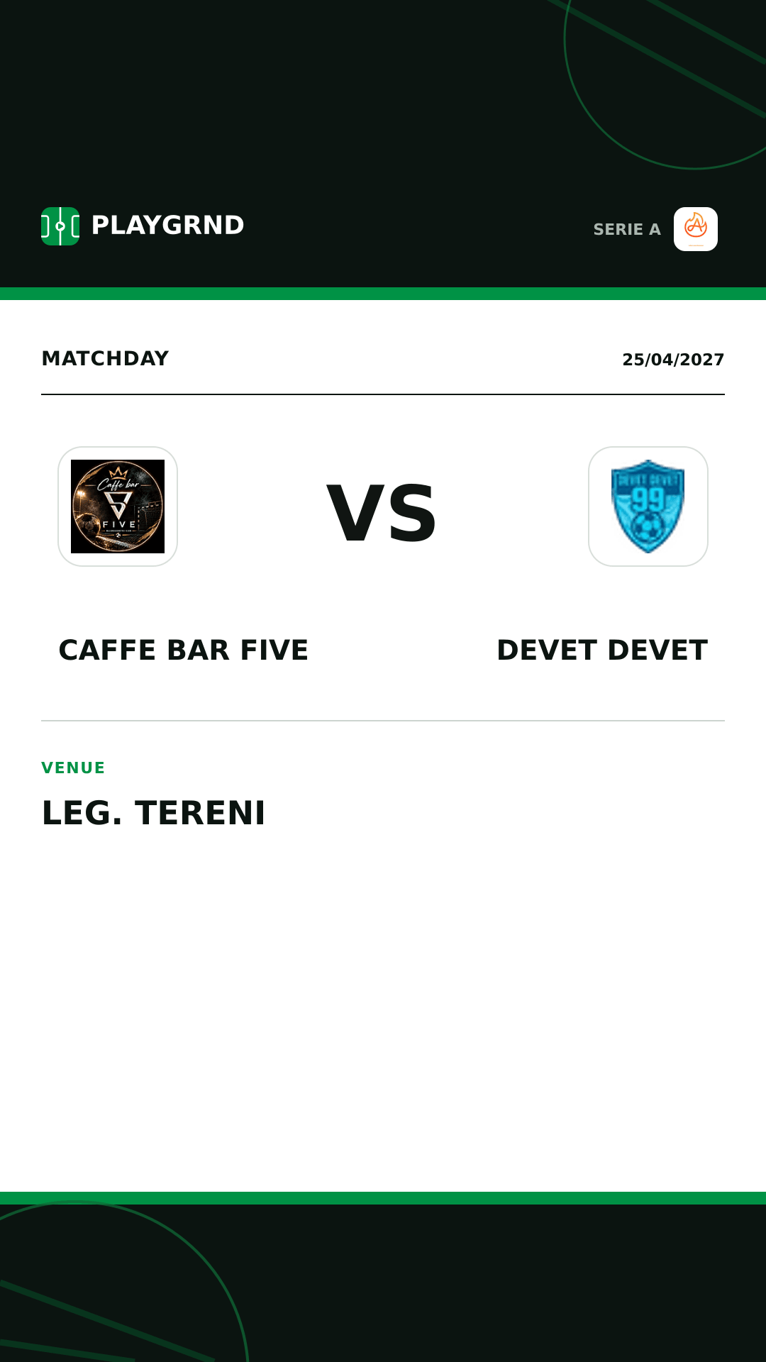 Instagram artwork: Caffe Bar Five vs Devet Devet