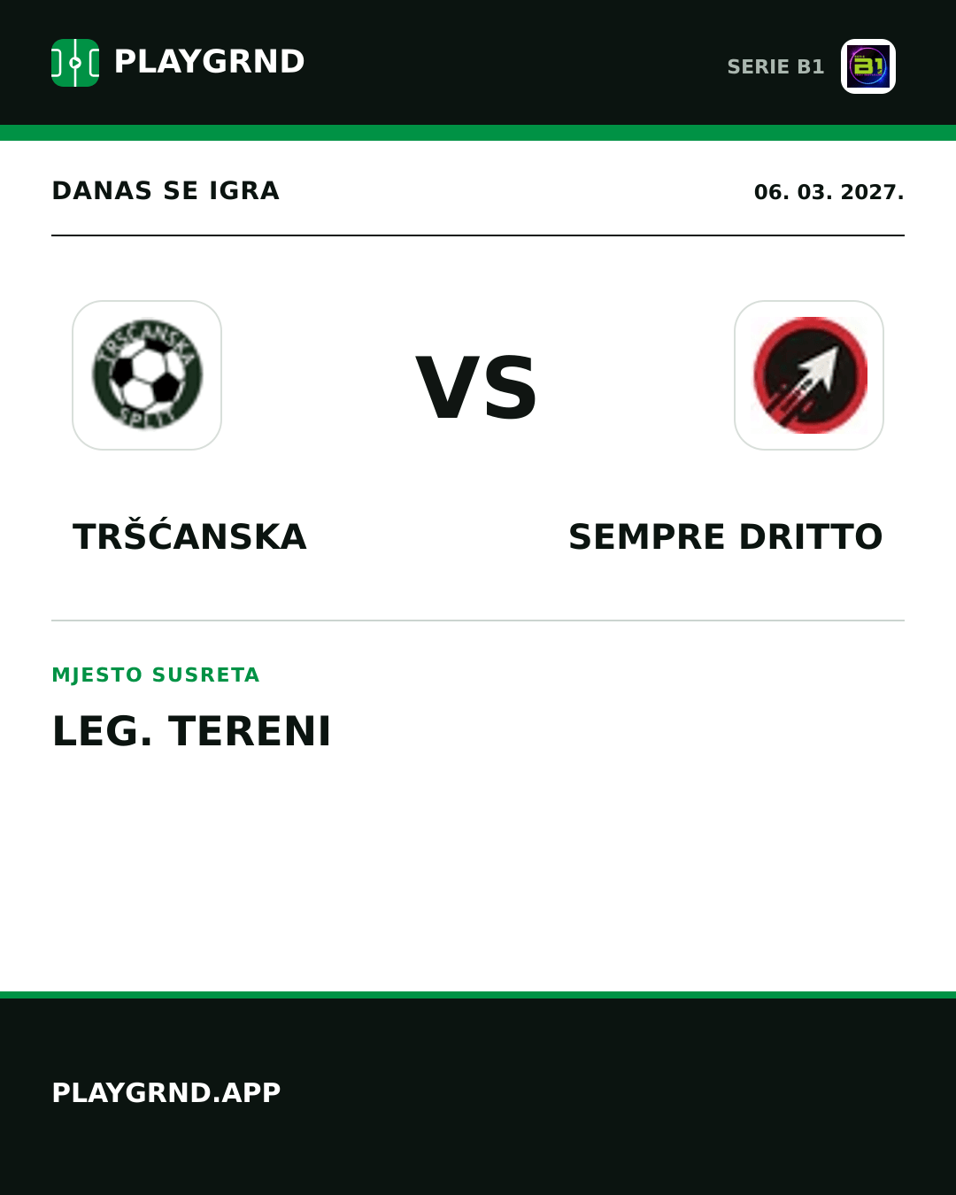 Instagram slika: Tršćanska vs Sempre Dritto
