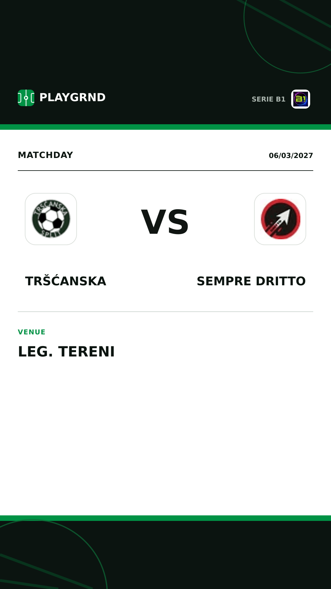 Instagram artwork: Tršćanska vs Sempre Dritto