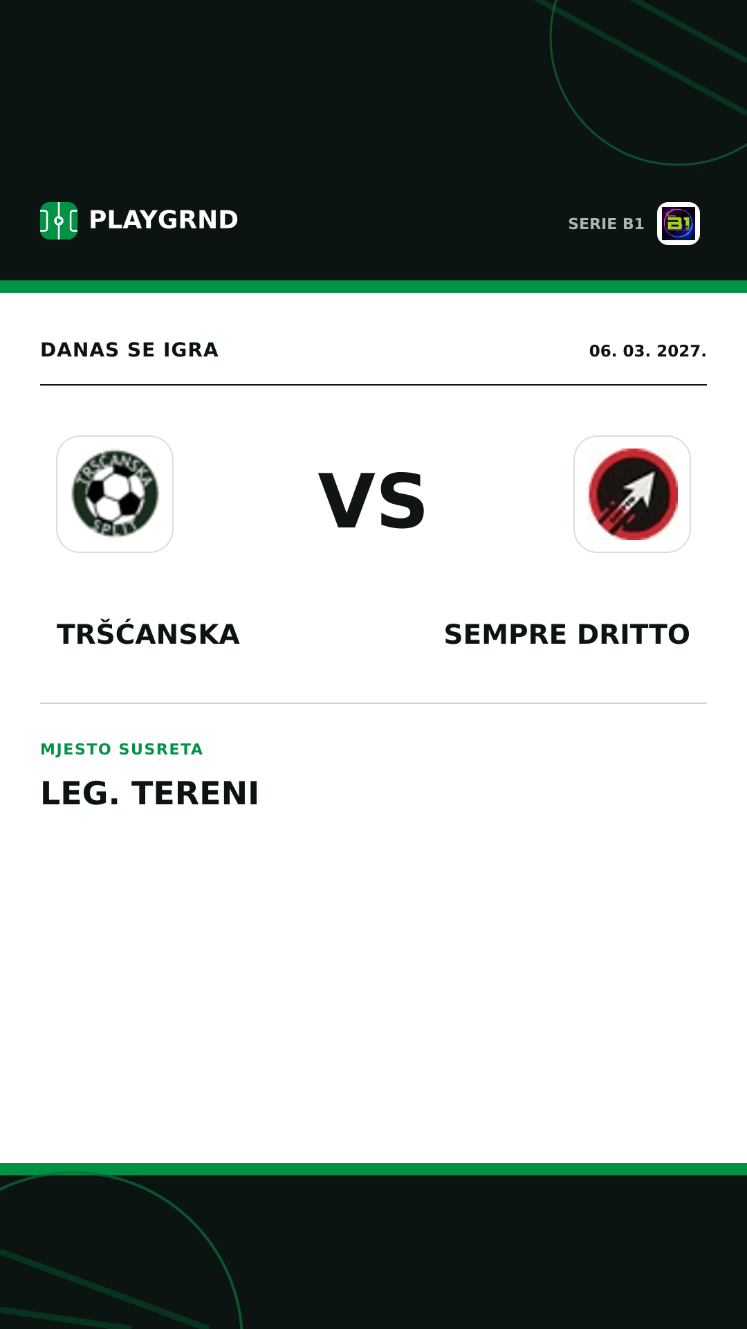 Instagram slika: Tršćanska vs Sempre Dritto