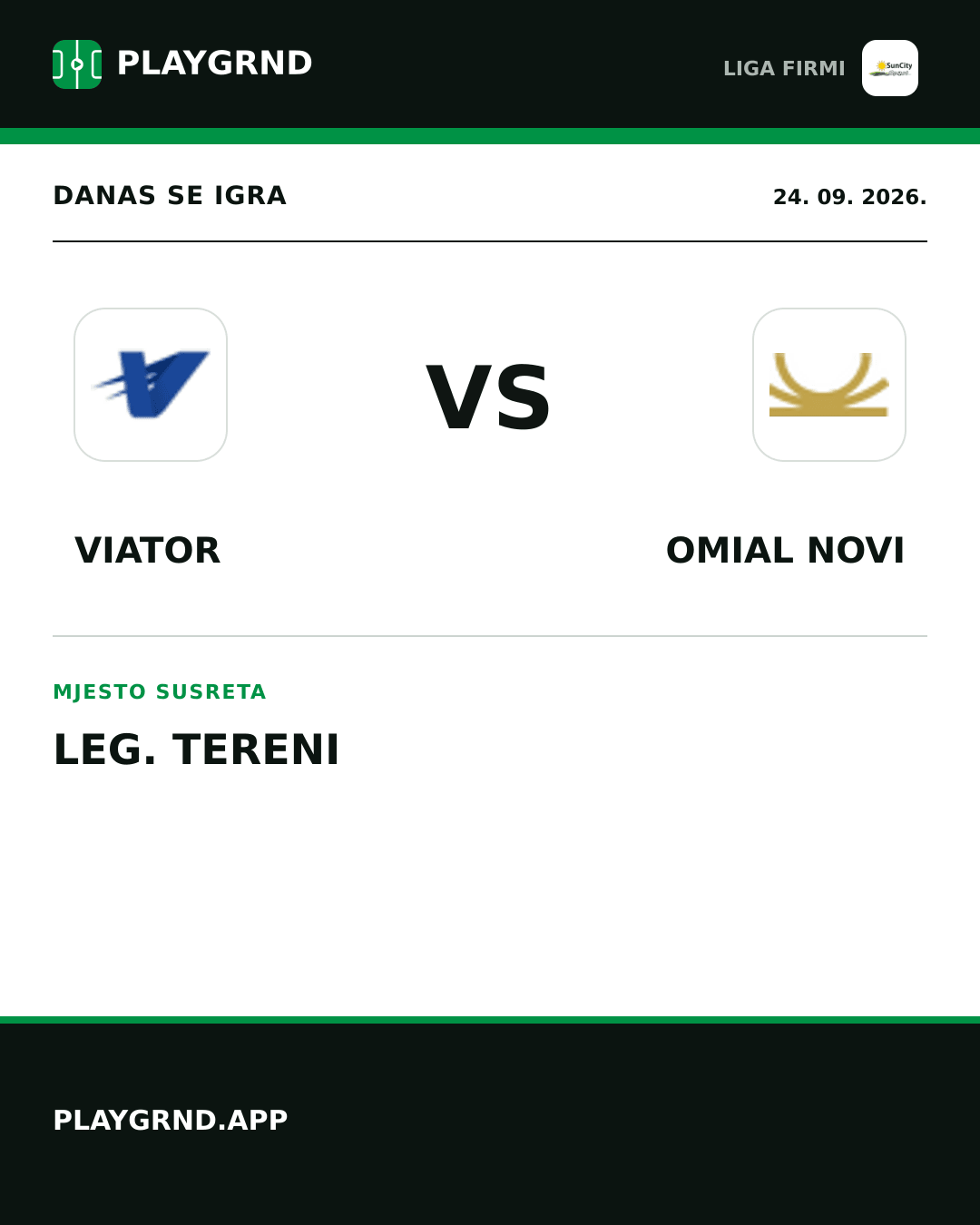 Instagram slika: Viator vs Omial Novi