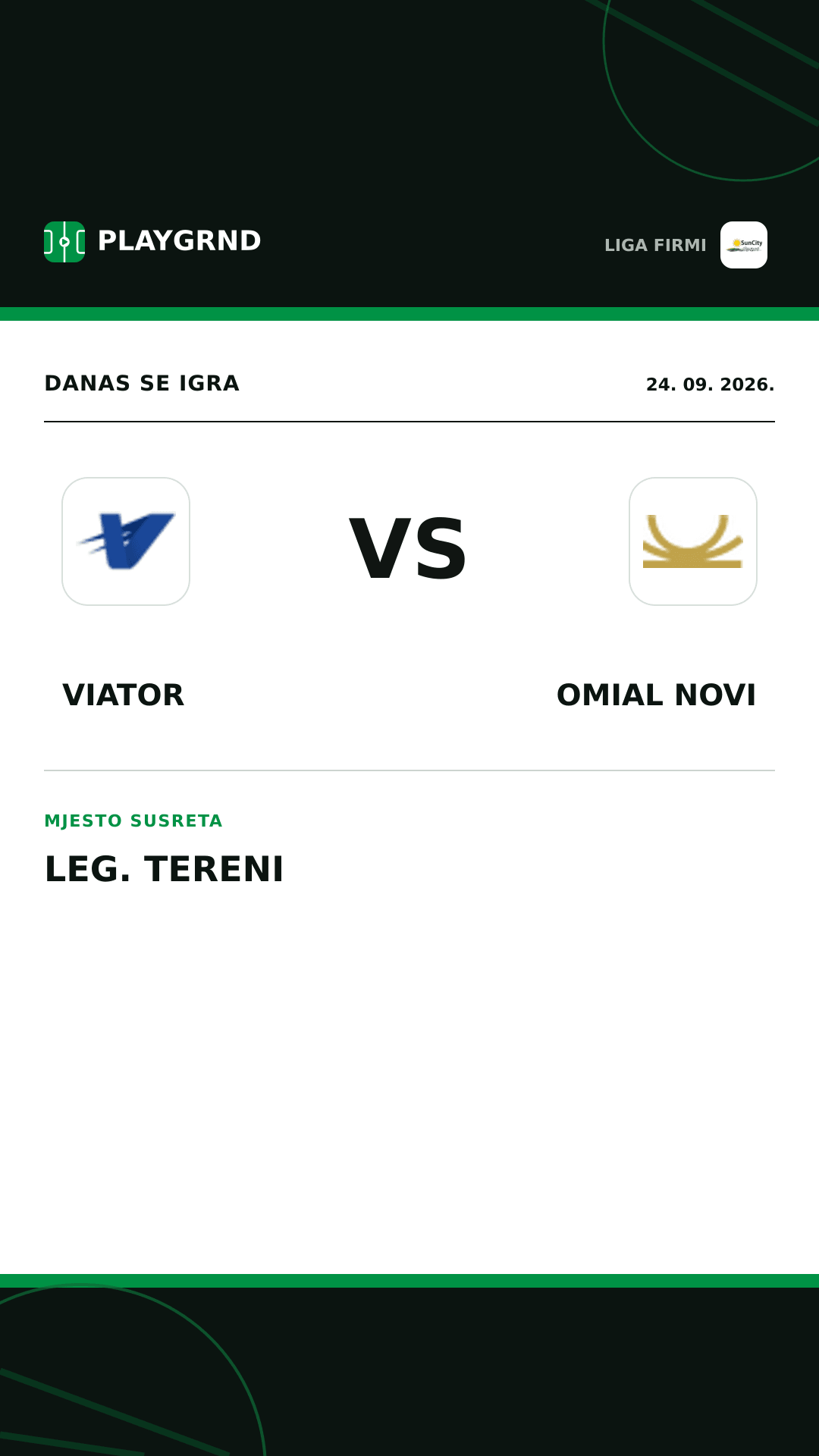 Instagram slika: Viator vs Omial Novi