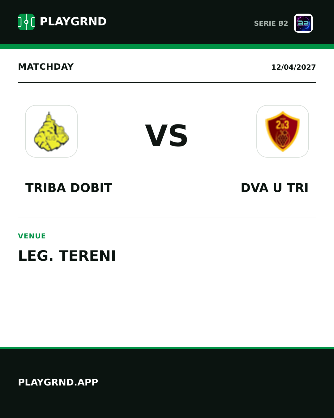Instagram artwork: Triba Dobit vs Dva U Tri