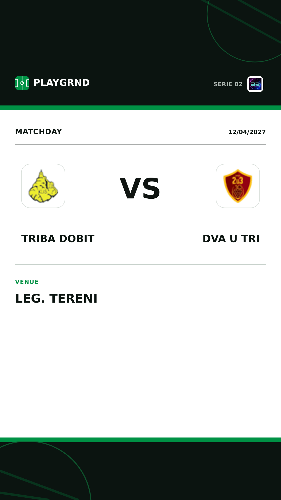Instagram artwork: Triba Dobit vs Dva U Tri