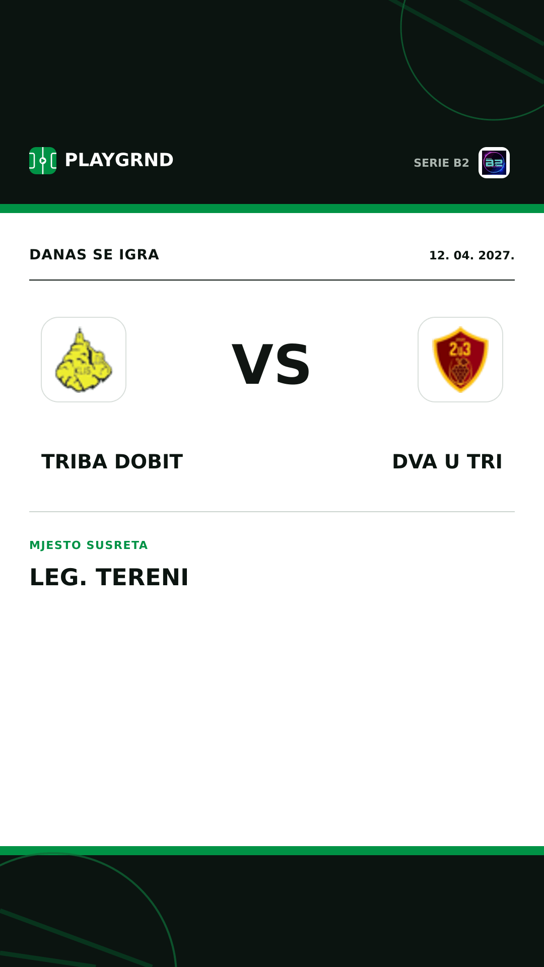 Instagram slika: Triba Dobit vs Dva U Tri