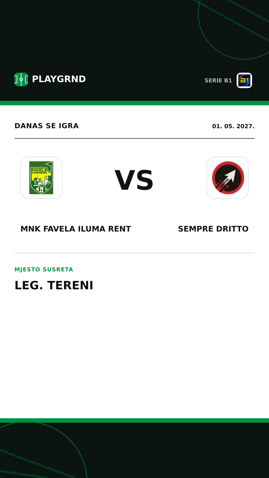 Instagram slika: MNK Favela Iluma Rent vs Sempre Dritto