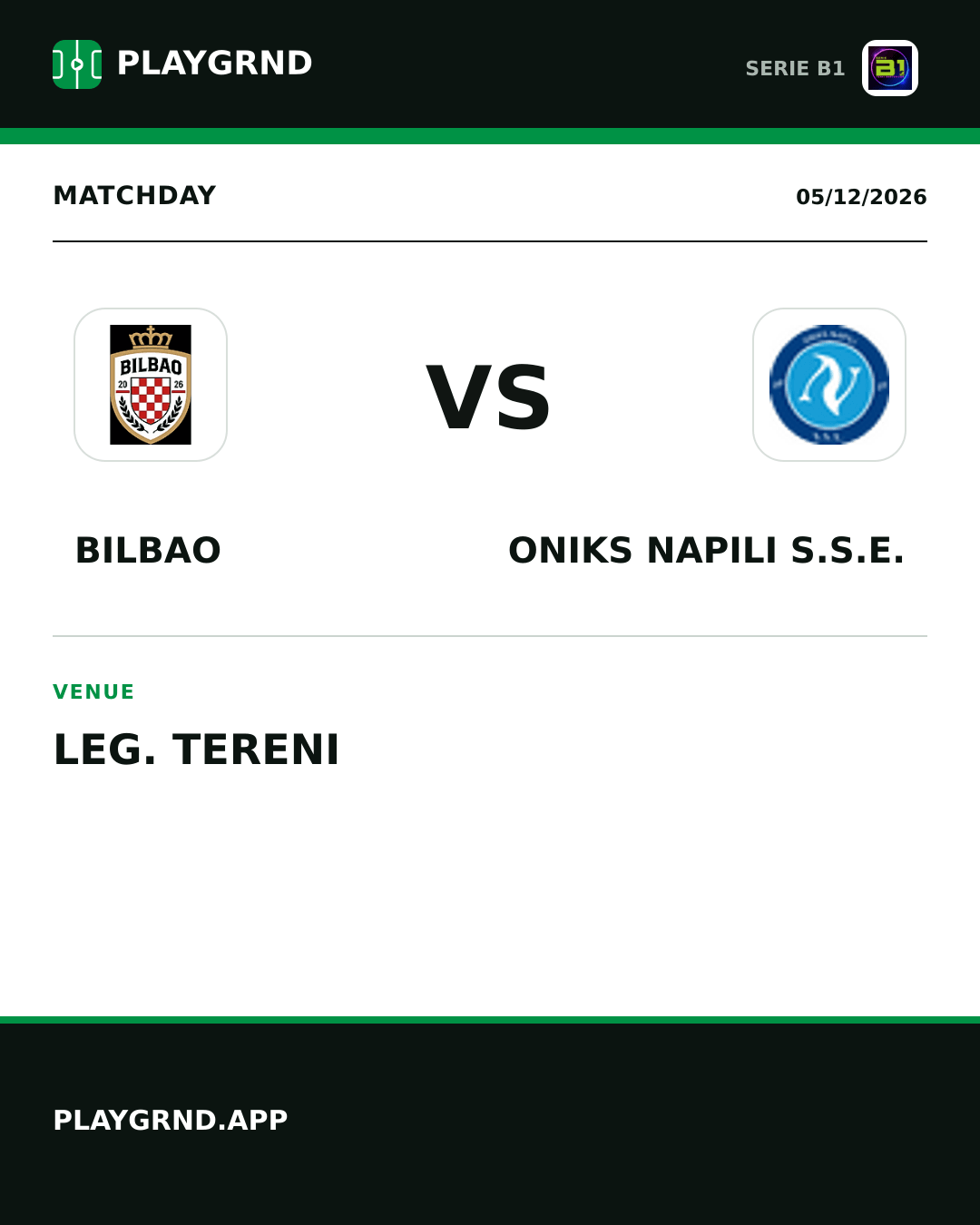 Instagram artwork: Bilbao vs Oniks Napili S.S.E.