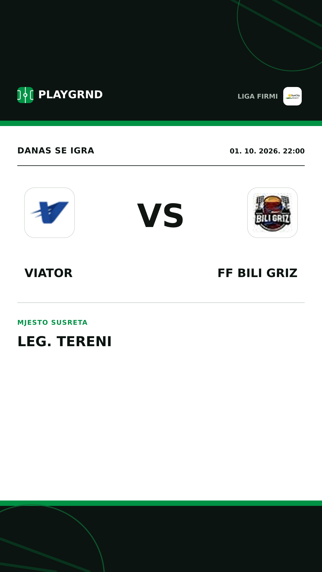 Instagram slika: Viator vs FF Bili Griz