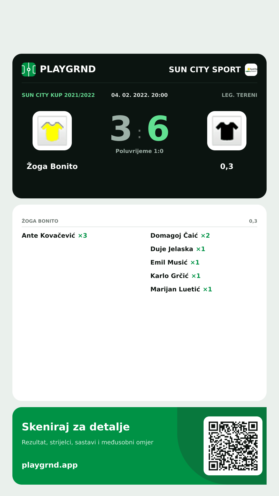 Story image: Žoga Bonito 3:6 0,3