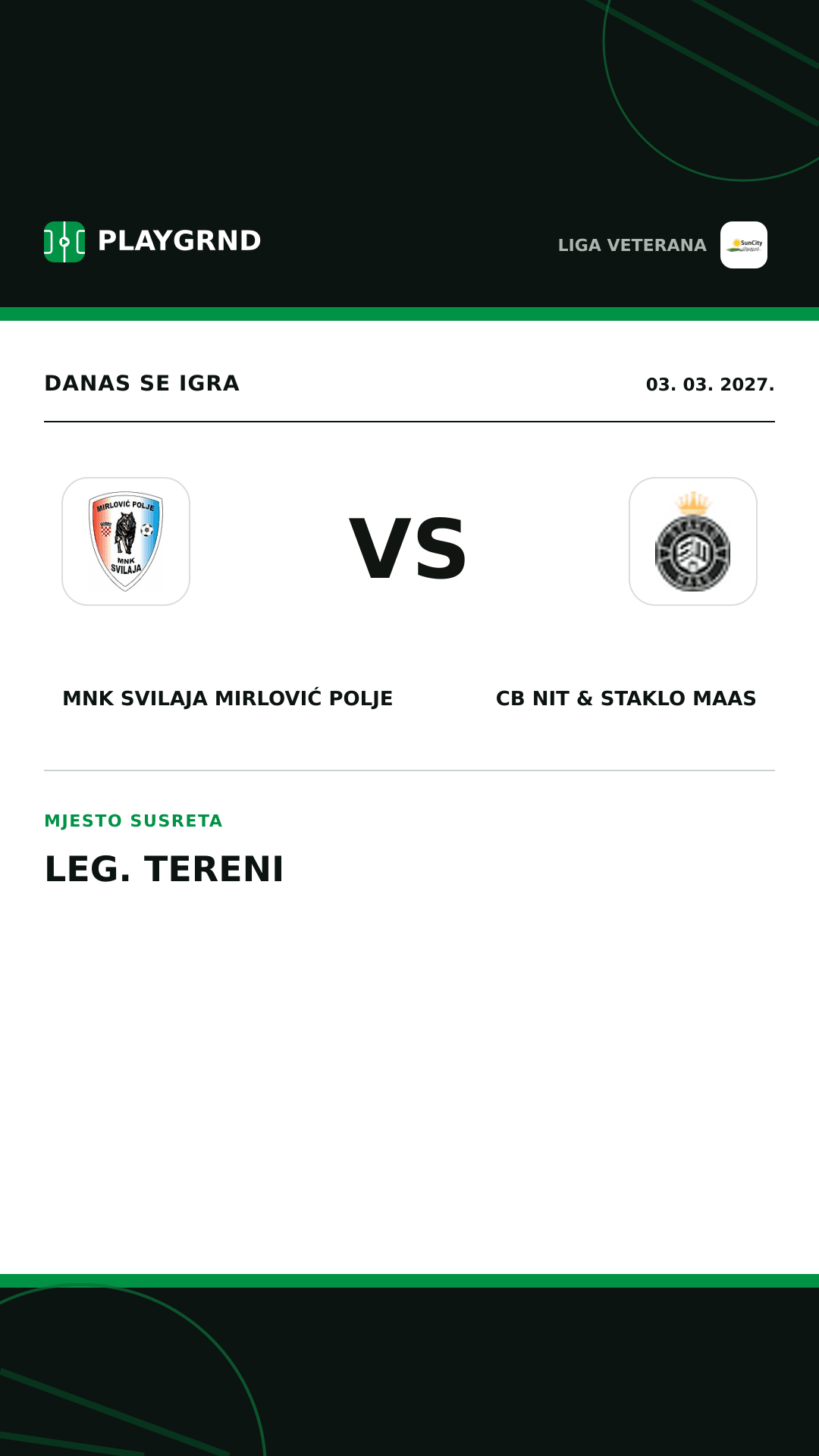 Instagram slika: MNK Svilaja Mirlović Polje vs CB Nit & Staklo Maas