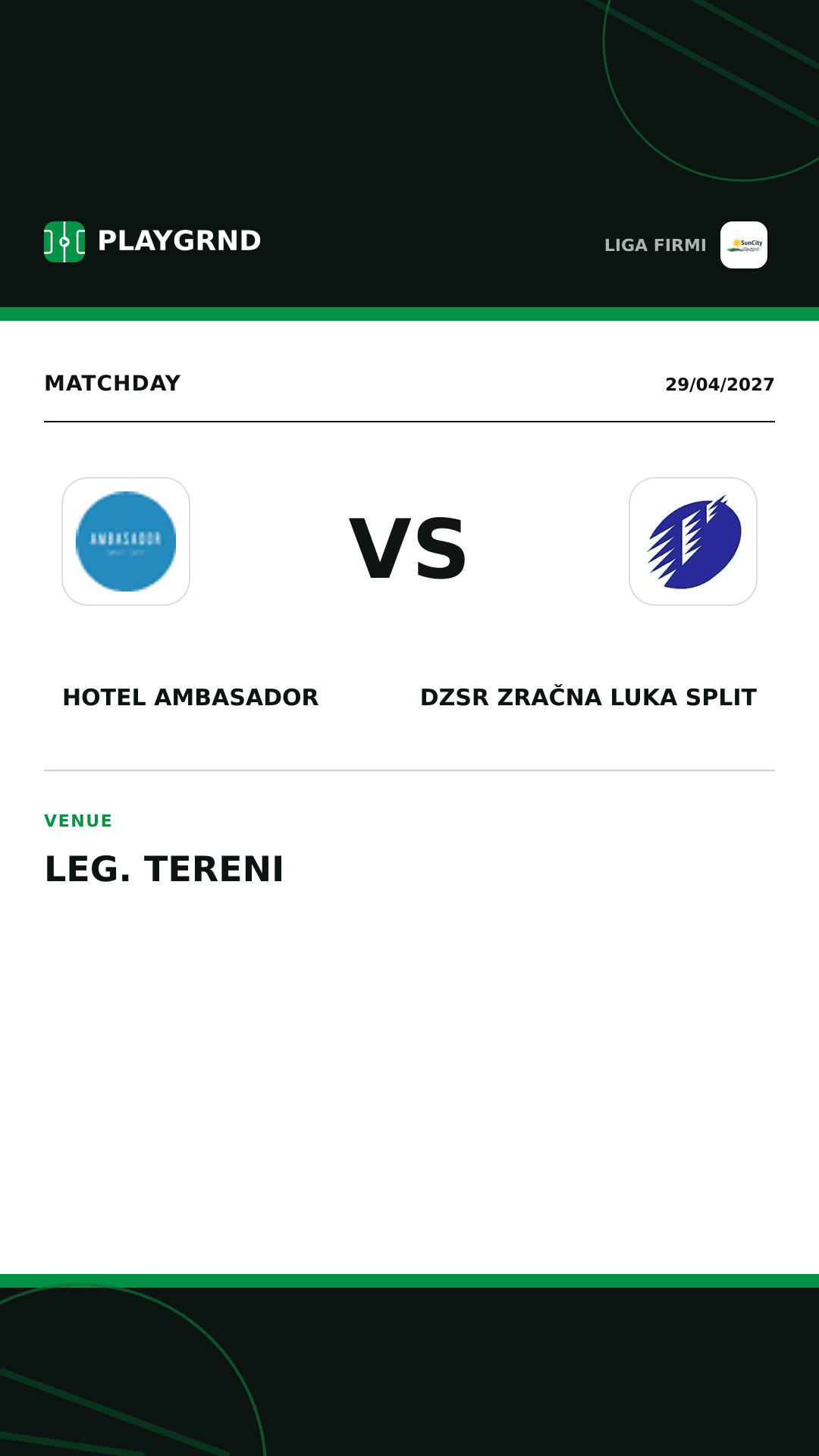 Instagram artwork: Hotel Ambasador vs DZSR Zračna Luka Split